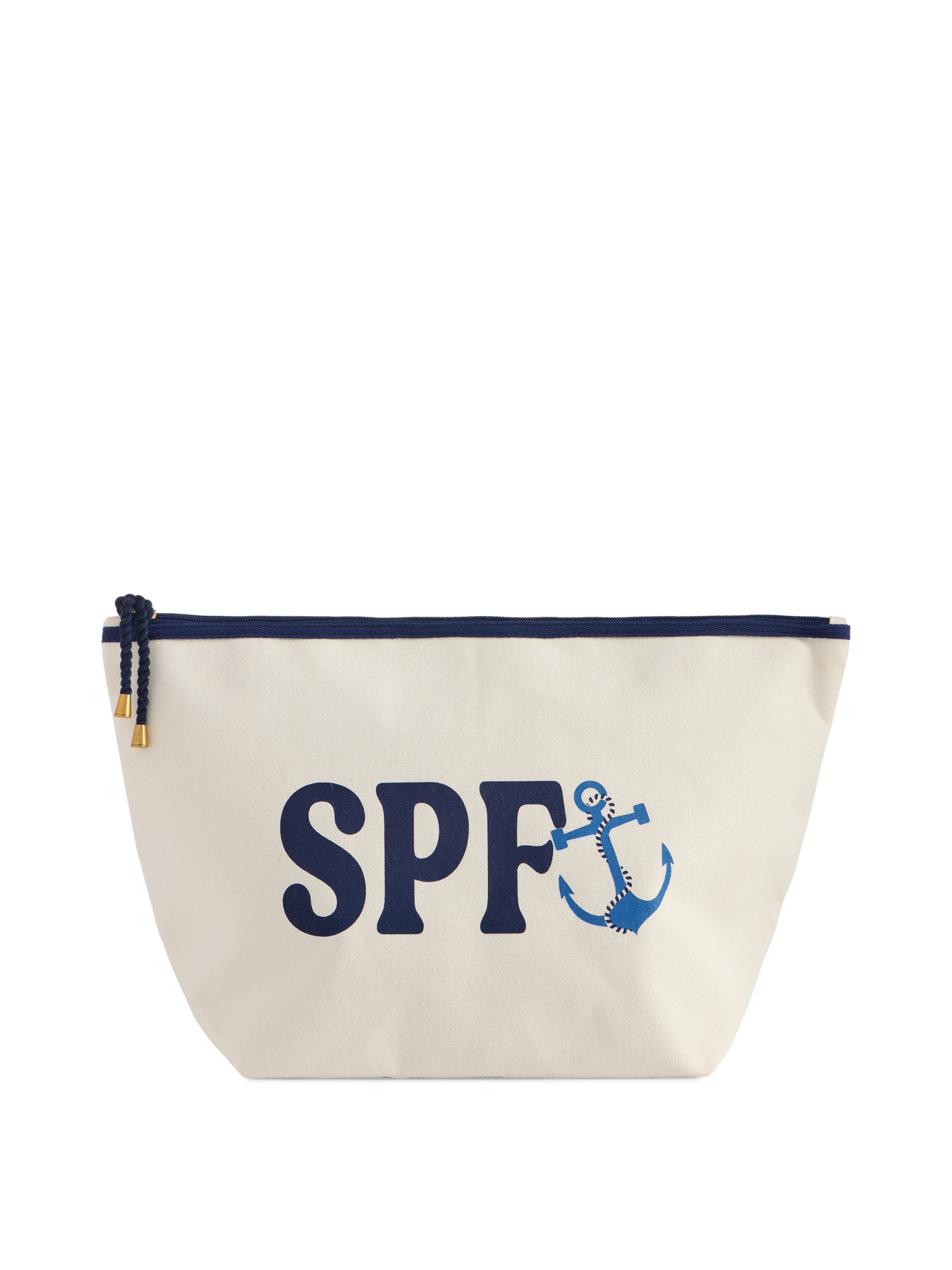 Picture of "SPF" LARGE ZIP POUCH,IVORY