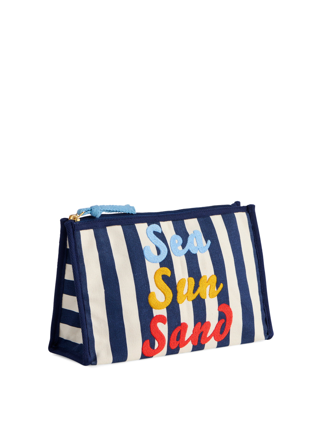 Picture of "SEA SUN SAND" ZIP POUCH,NAVY