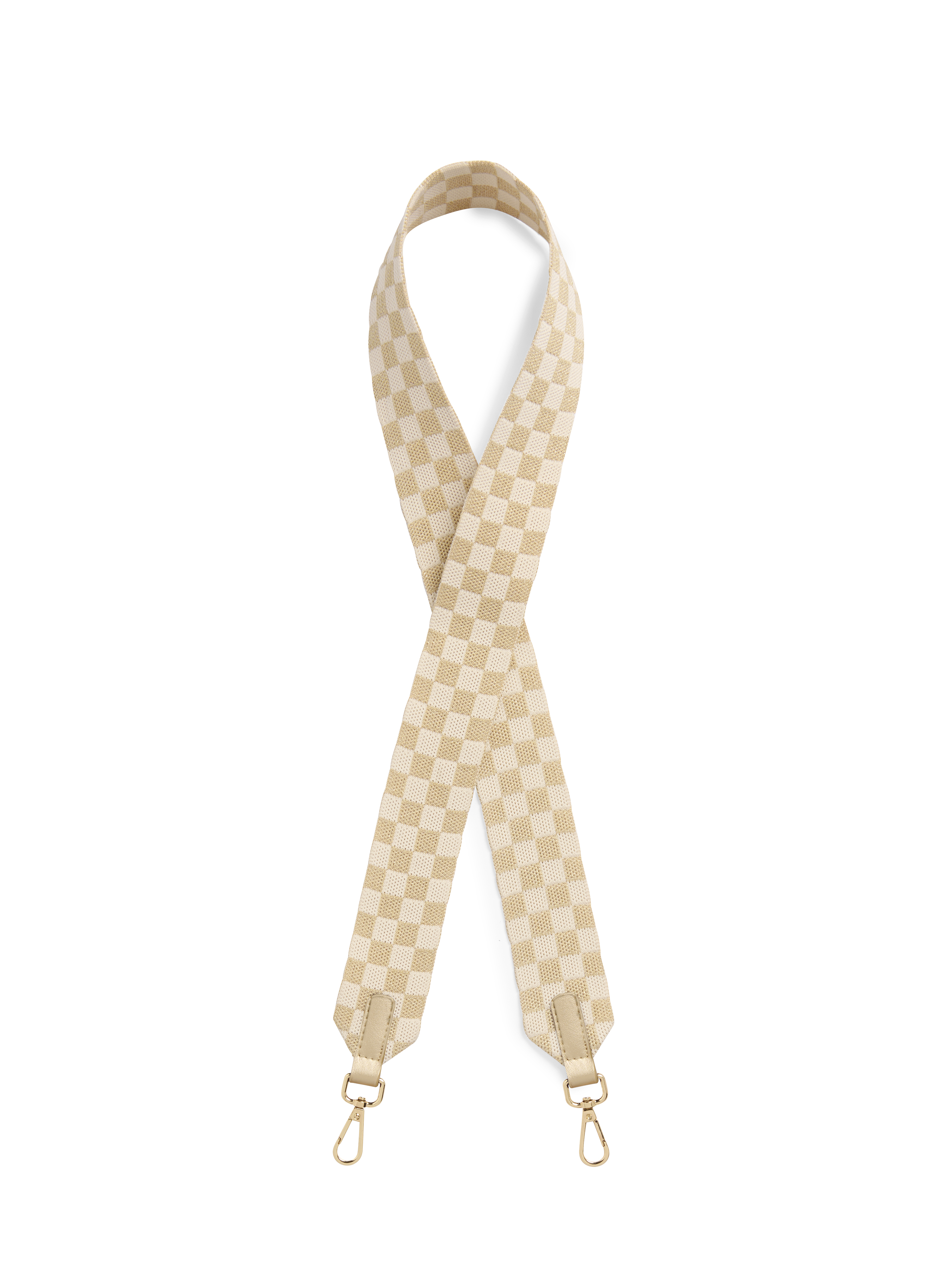Picture of CHECKERED GAME DAY STRAP,GOLD