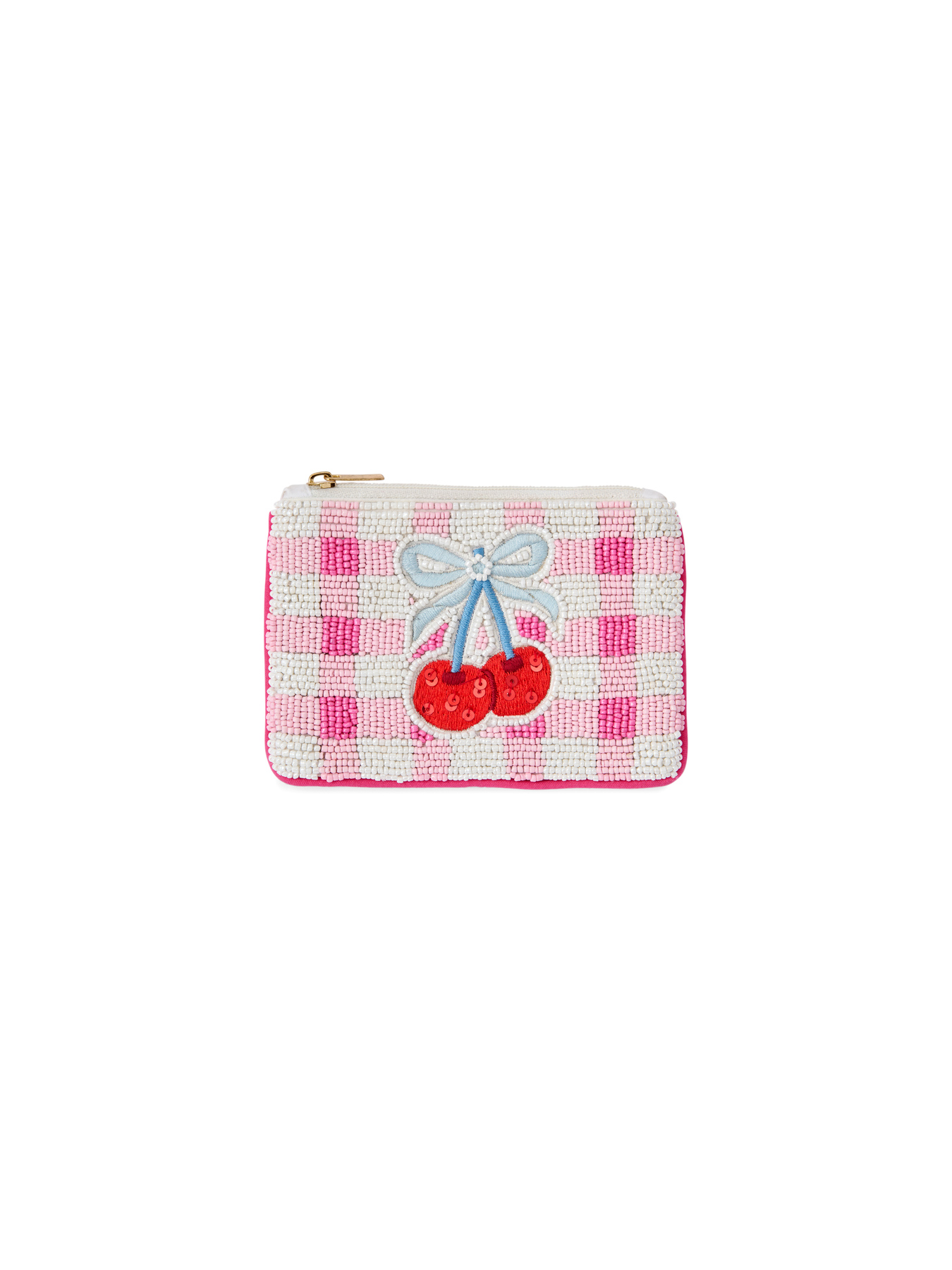 Picture of CHÉRIE BEADED COIN POUCH,PINK