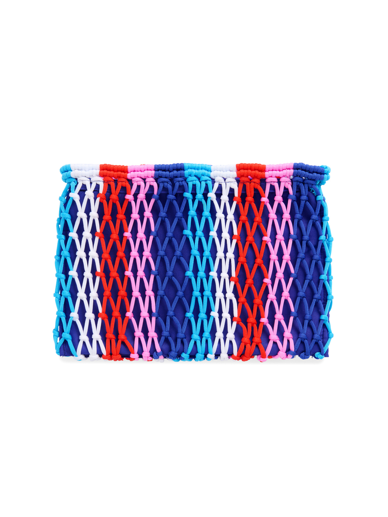 Picture of BRAZILIANA STRIPE ZIP POUCH,BLUE