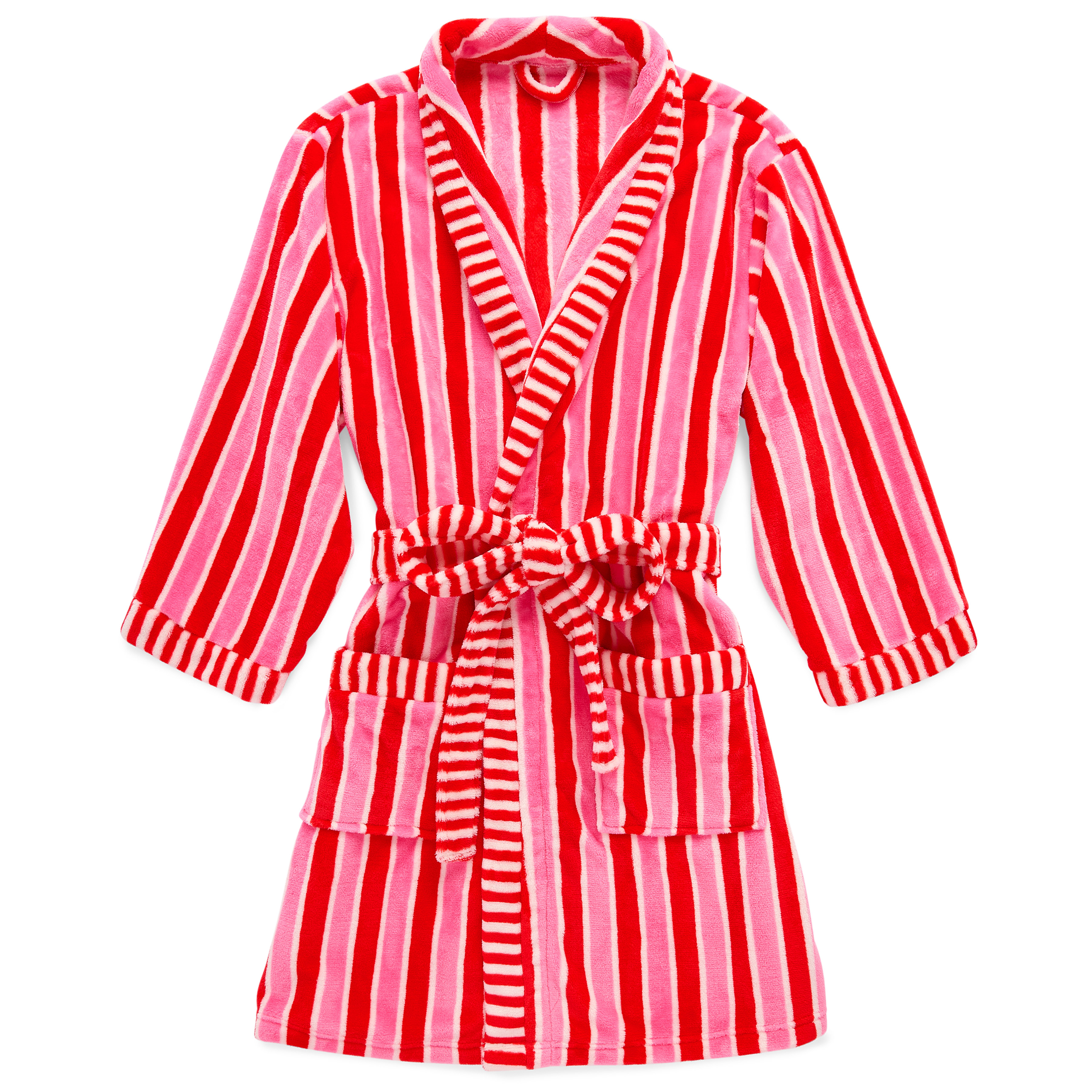 Picture of L/XL HOLLY STRIPE ROBE,RED