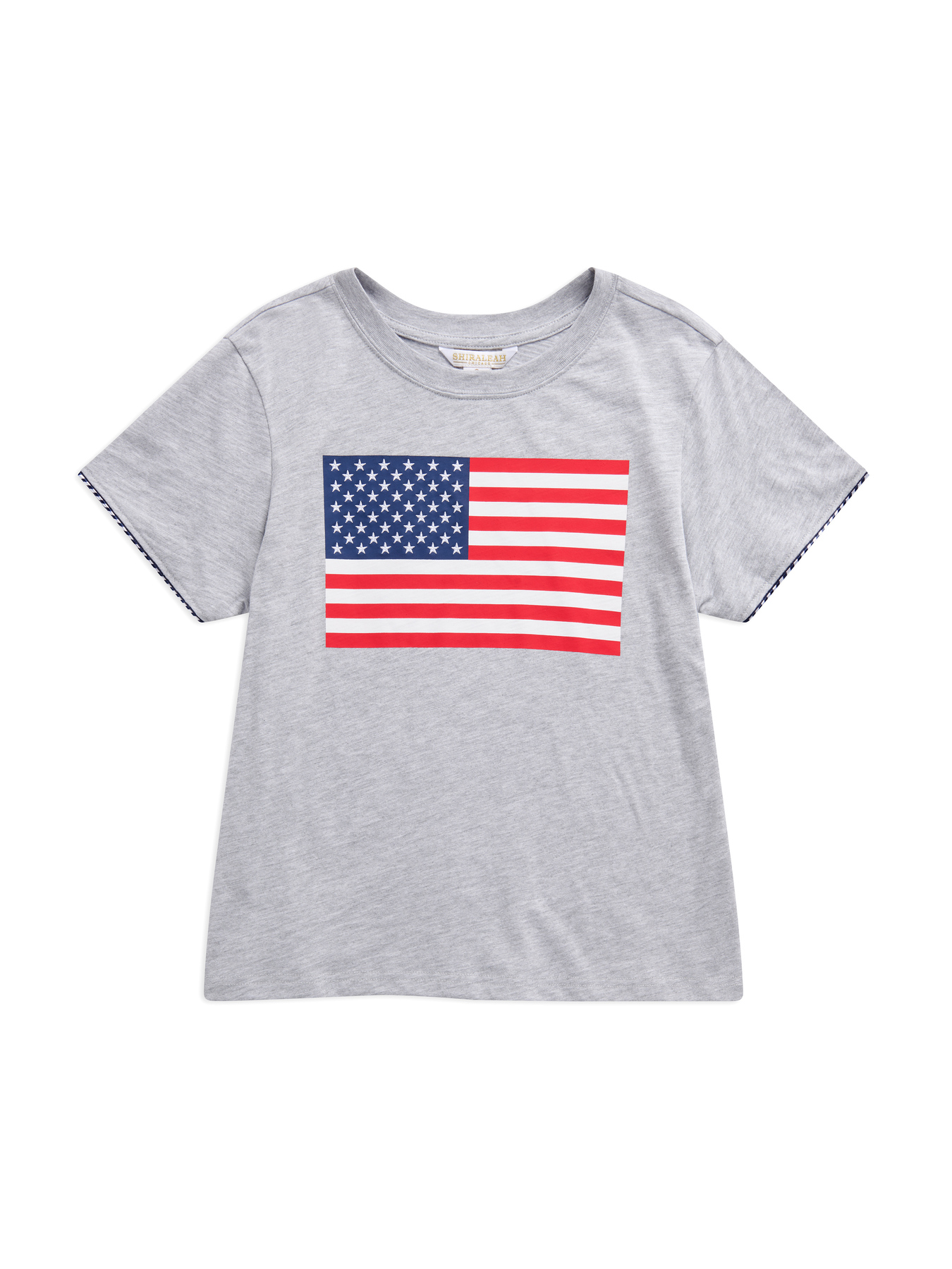 Picture of ASSORTED SET OF 7 AMERICAN FLAG RELAXED TEES,GREY