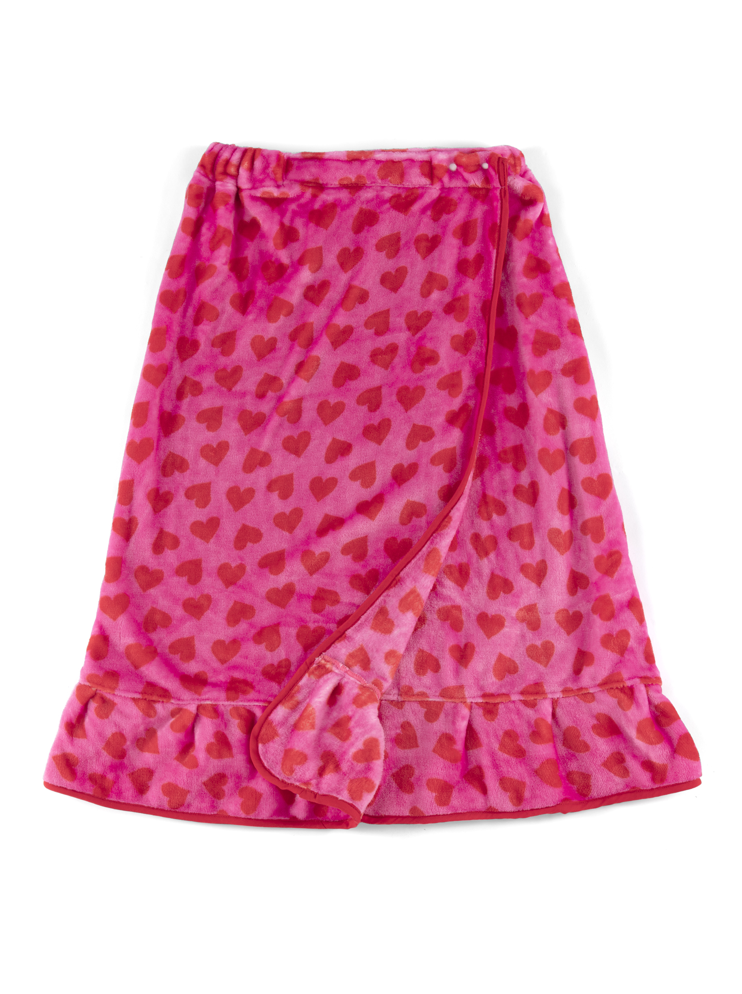 Picture of HEARTS BATH WRAP, PINK