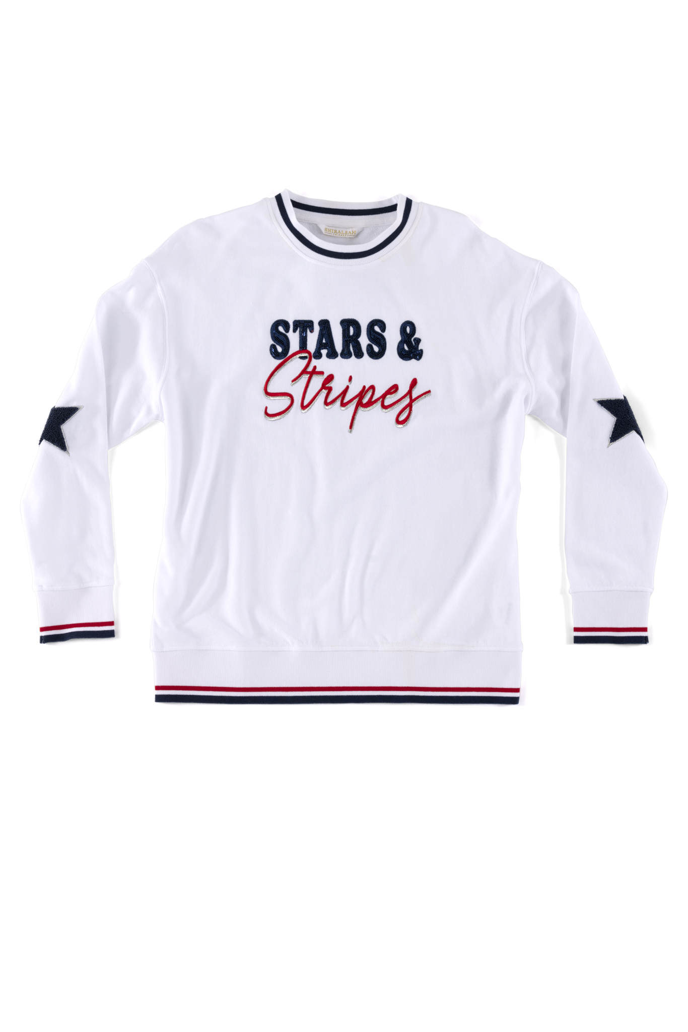 Picture of "STARS & STRIPES" SWEATSHIRT MEDIUM, WHITE