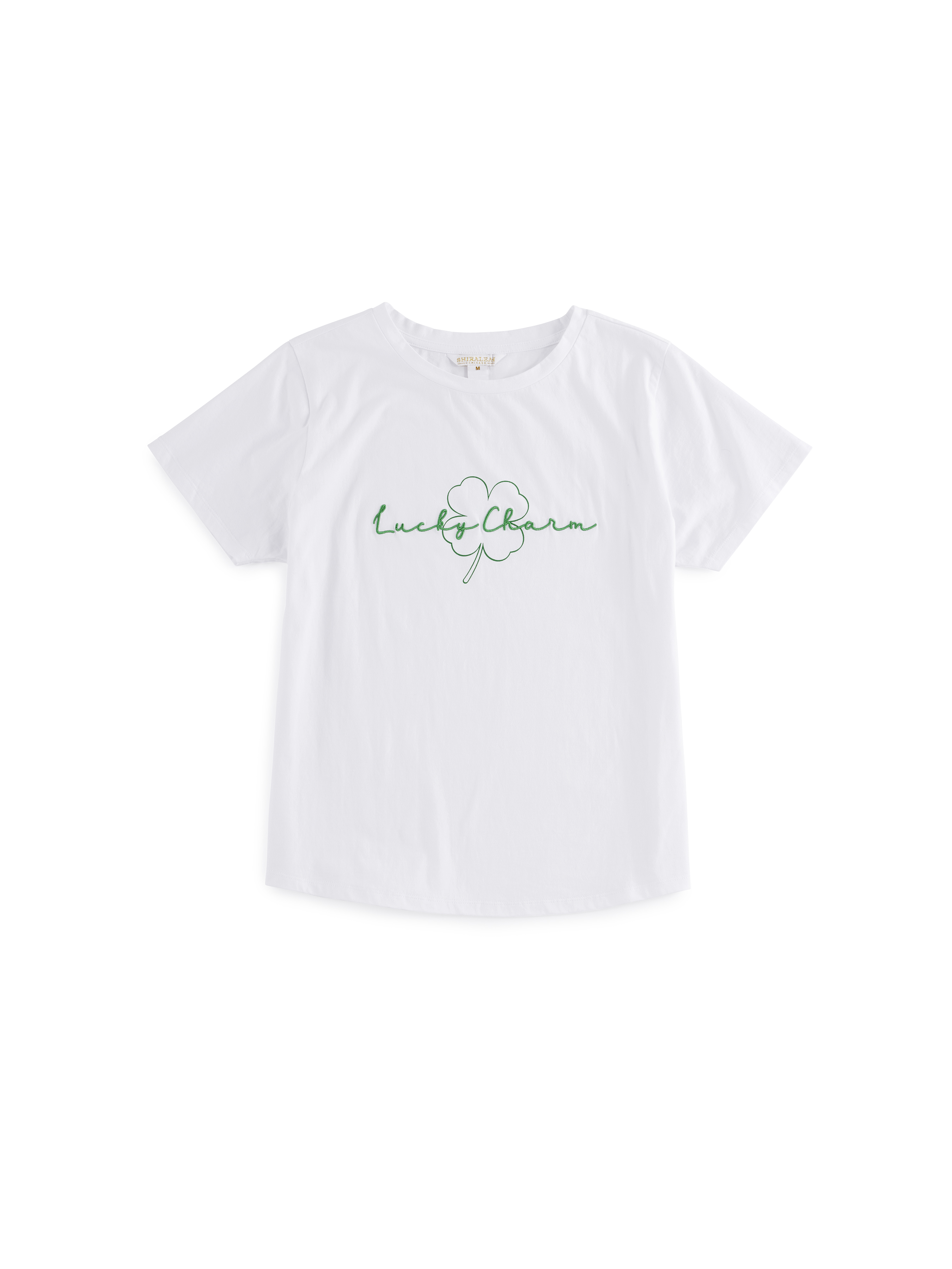 Picture of "LUCKY CHARM" T-SHIRT MEDIUM, WHITE