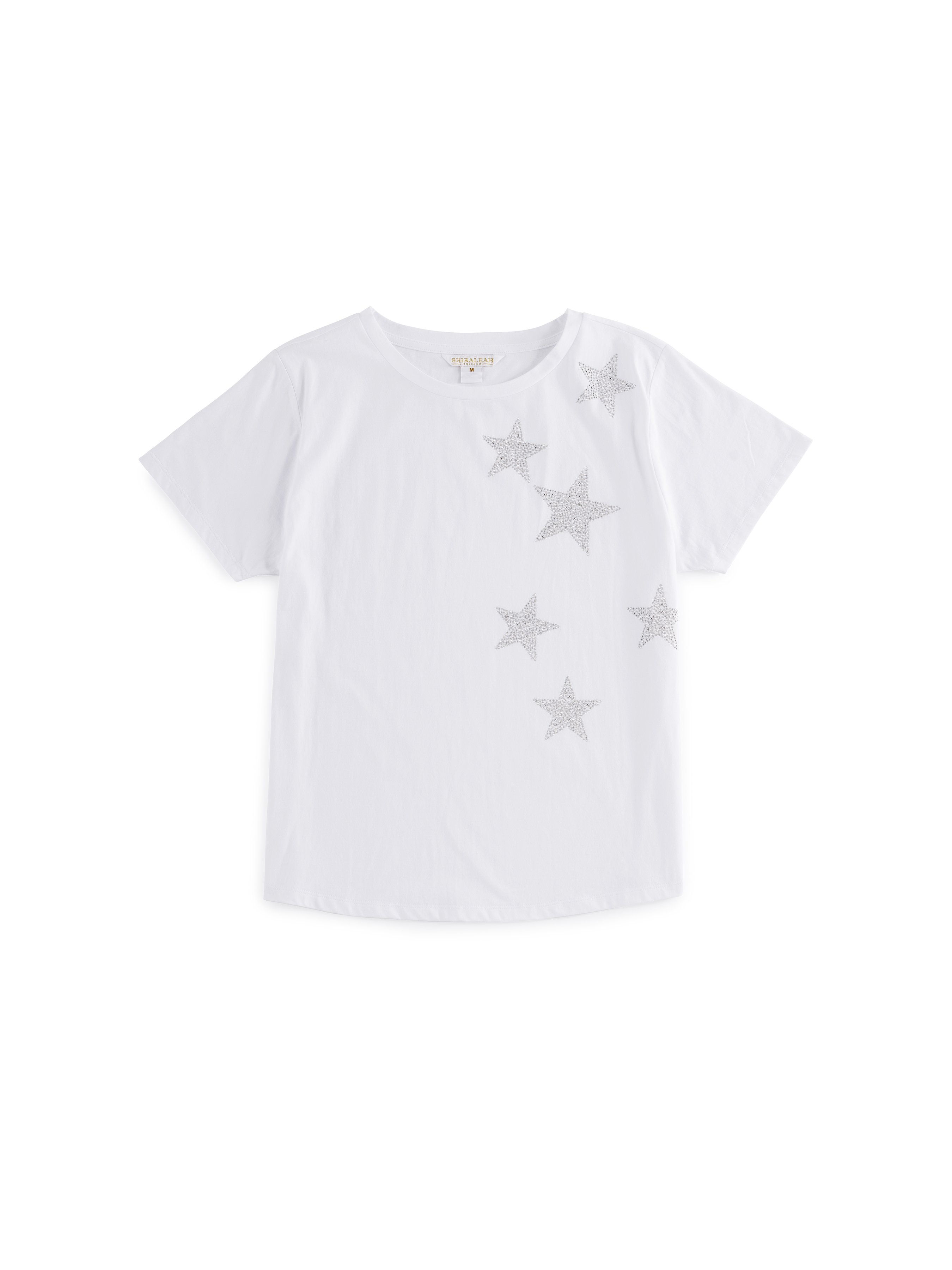 Picture of ASST SET/6 STARS T-SHIRTS, WHITE