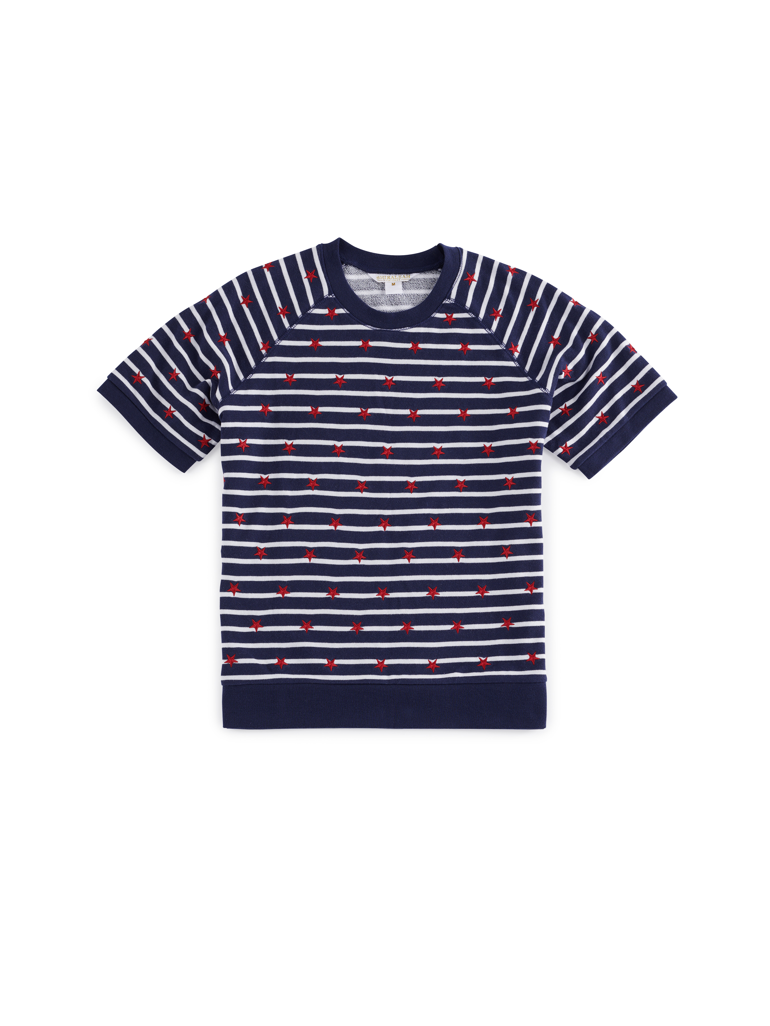 Picture of STRIPES  SHORT SLEEVE SWEATSHIRT MEDIUM, NAVY