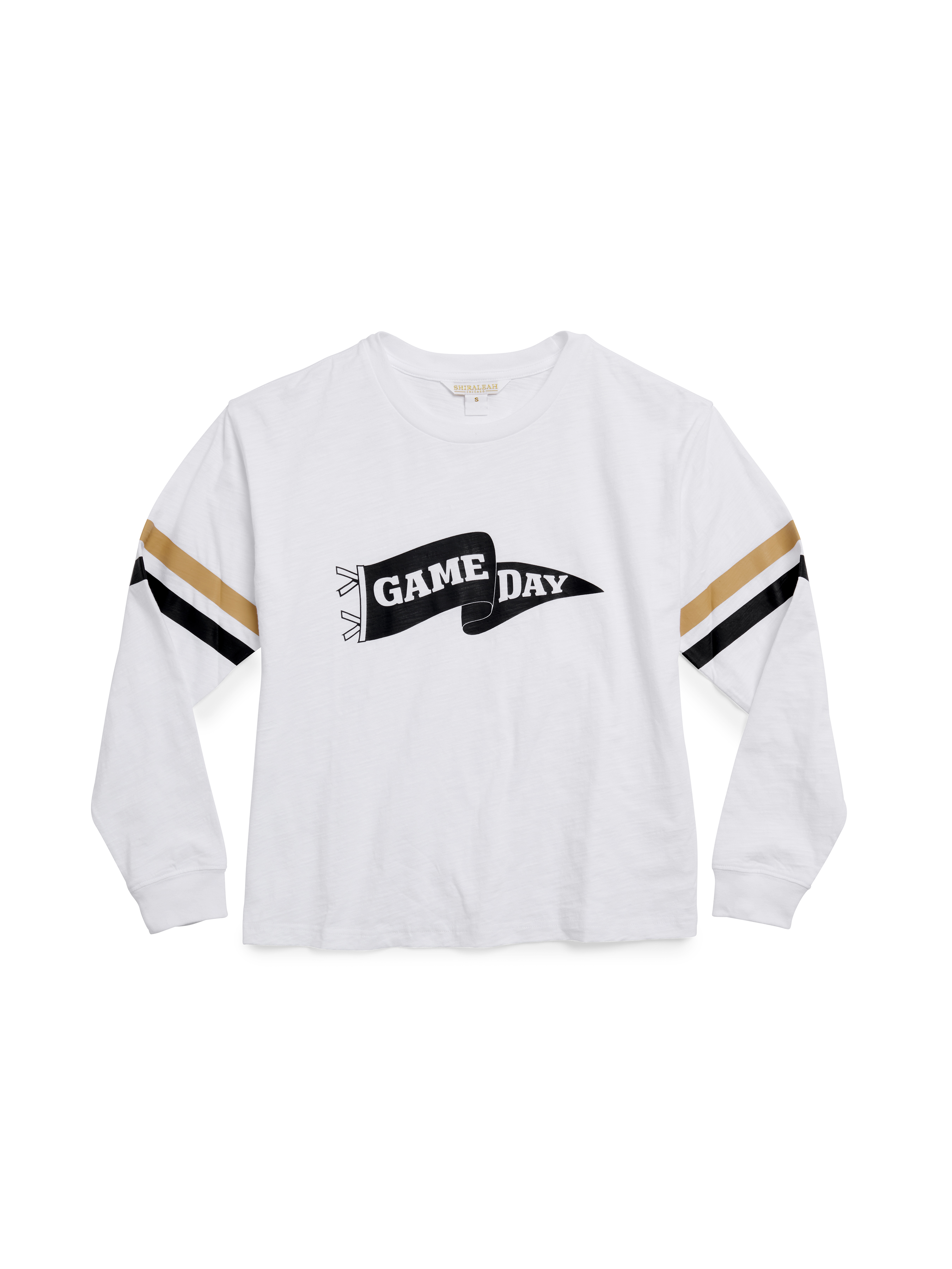 Picture of S  "GAME DAY" LONG SLEEVE RELAXED TEE,WHITE