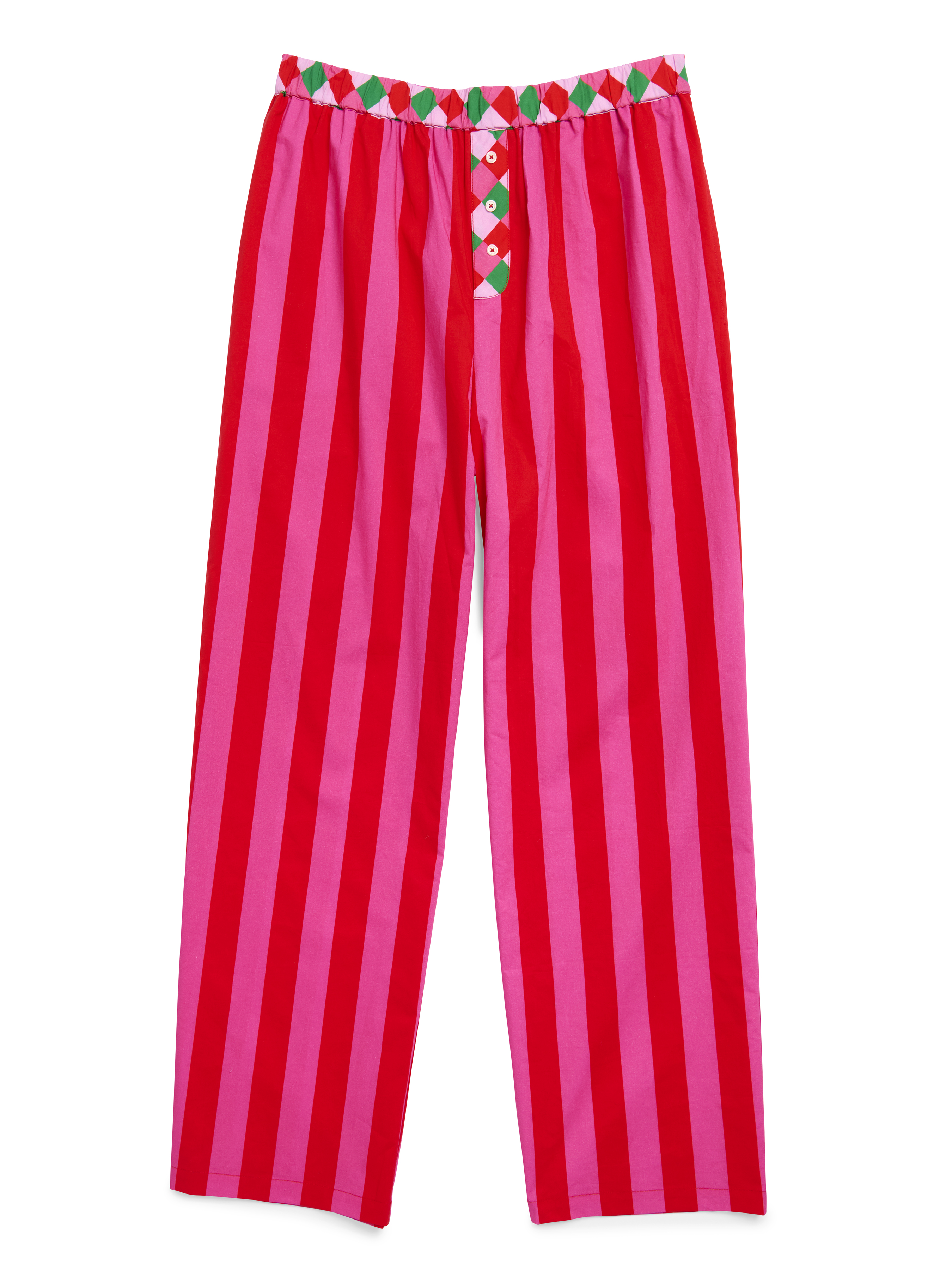 Picture of ASST/6 FESTIVE STRIPE BOXER PANTS,RED