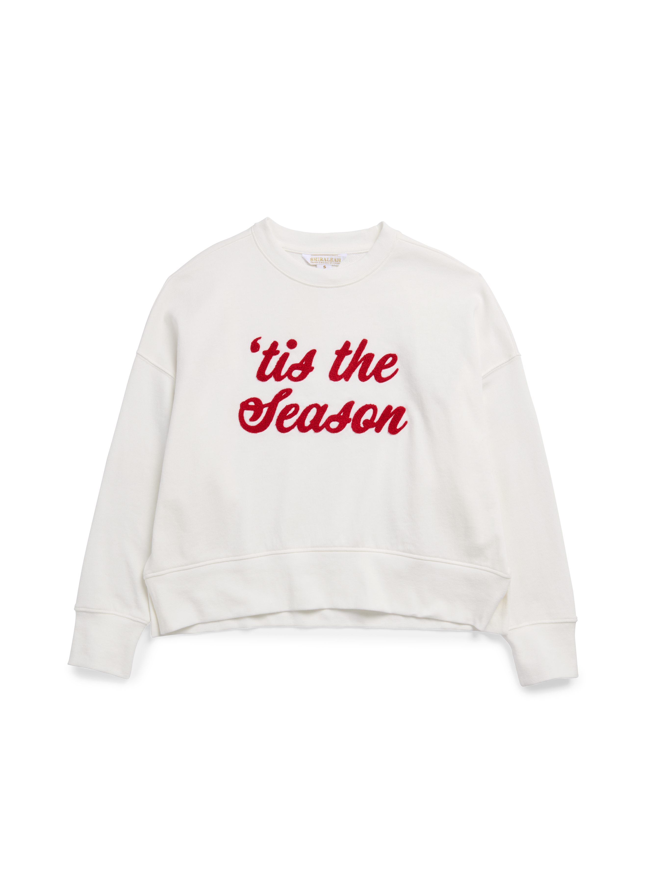 Picture of LG "TIS THE SEASON/FA LA LA"  SWEATSHIRT, IVORY