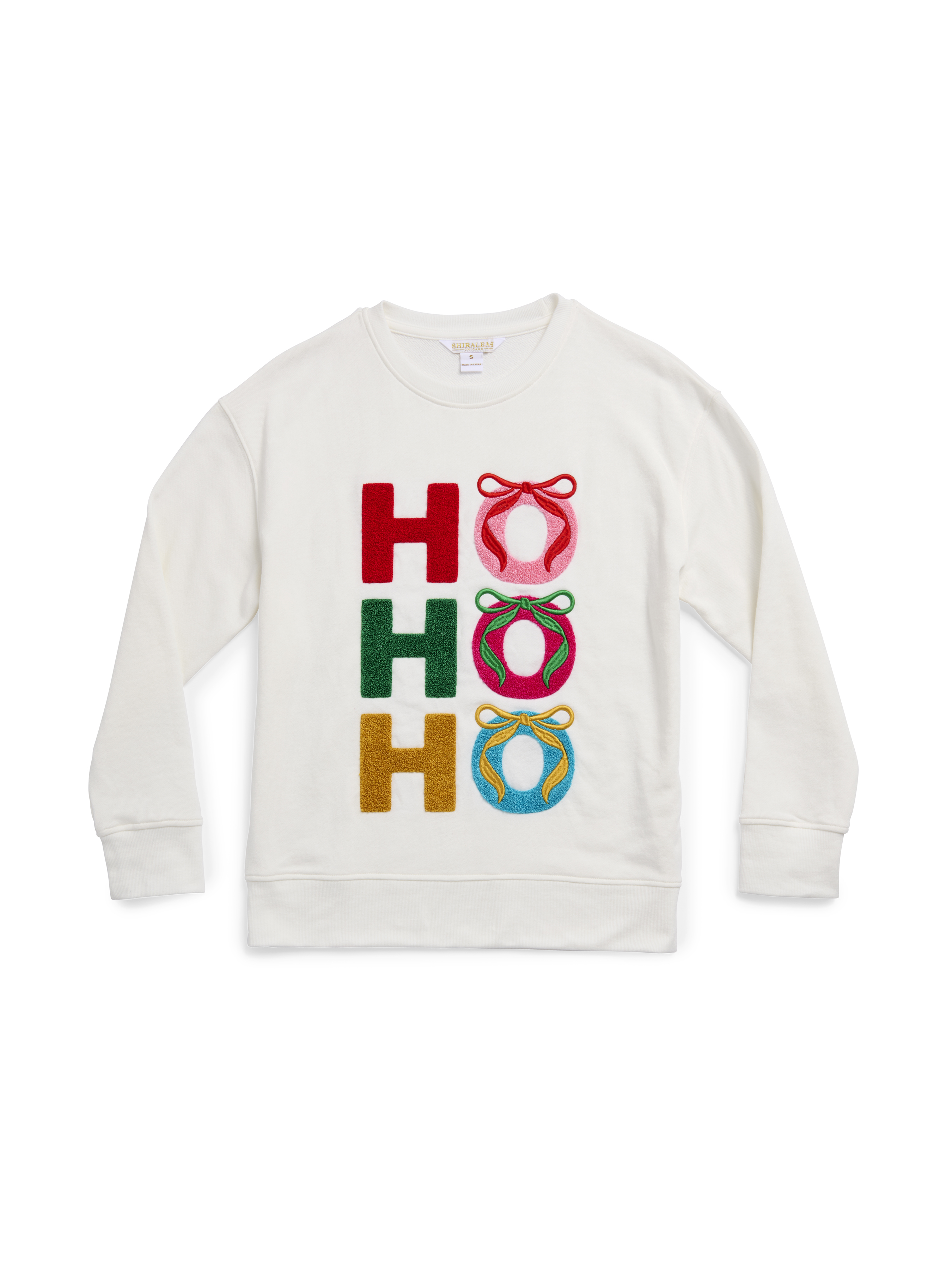 Picture of L "HO HO HO" BOWS CLASSIC SWEATSHIRT,IVORY