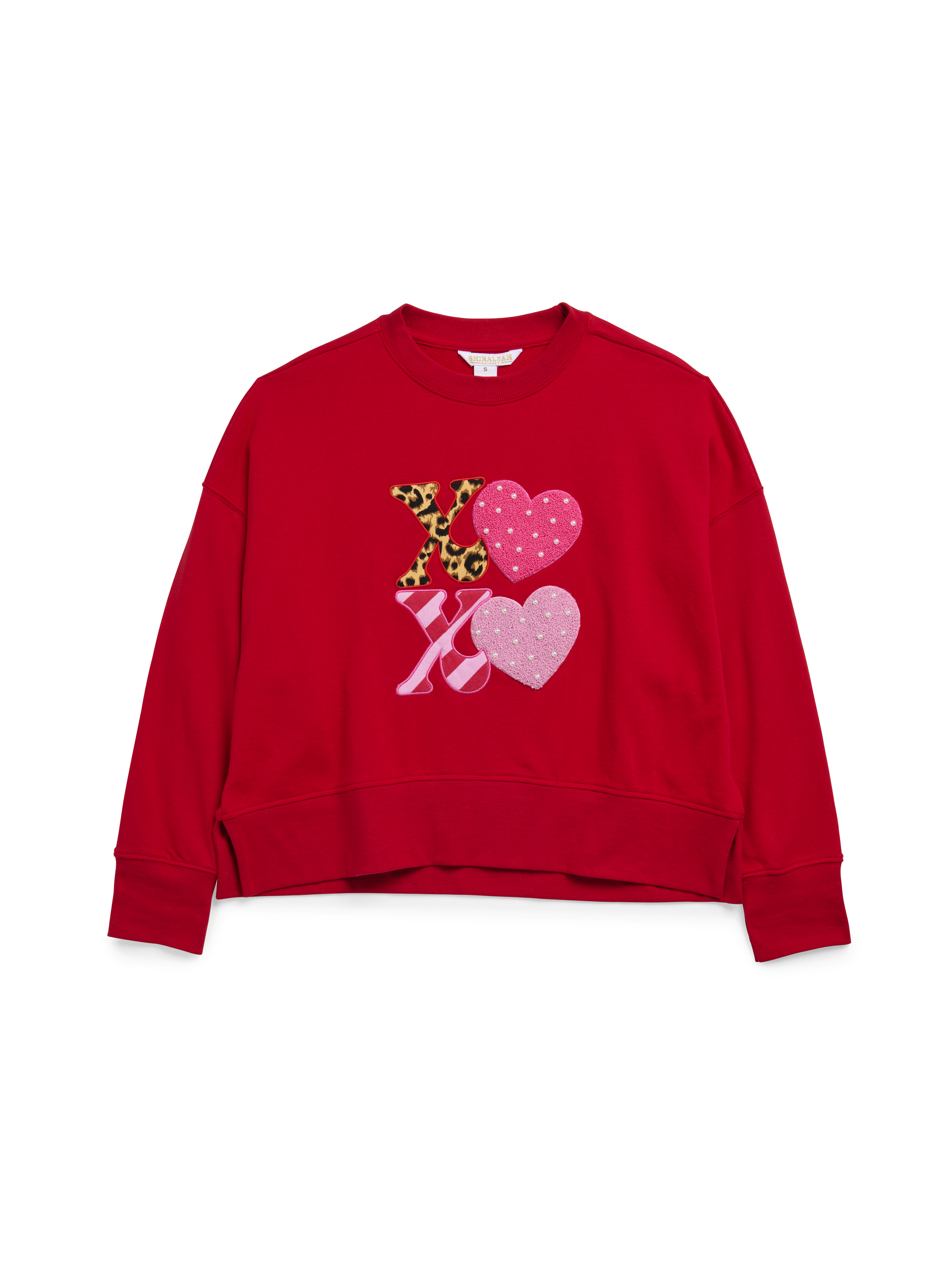 Picture of M "XOXO" RELAXED SWEATSHIRT,RED