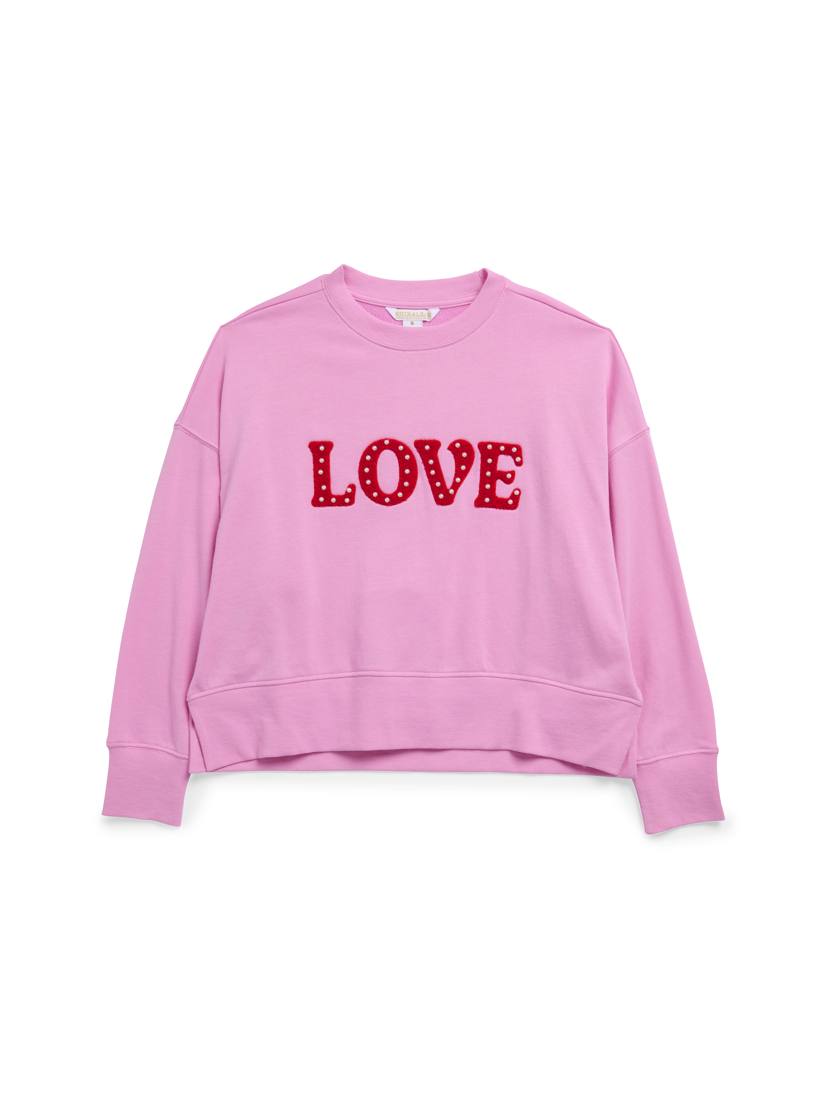 Picture of XL "LOVE" RELAXED SWEATSHIRT,CANDY PINK