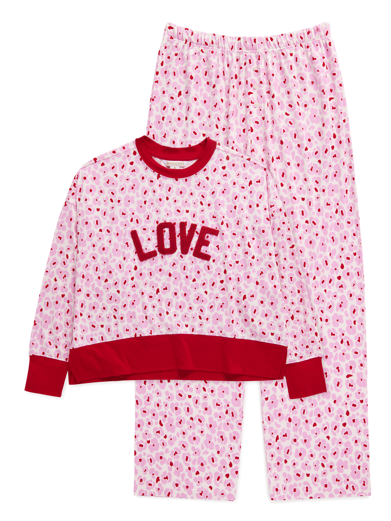 Picture of S FLORAL "LOVE"  JERSEY KNIT PJ SET,MULTI