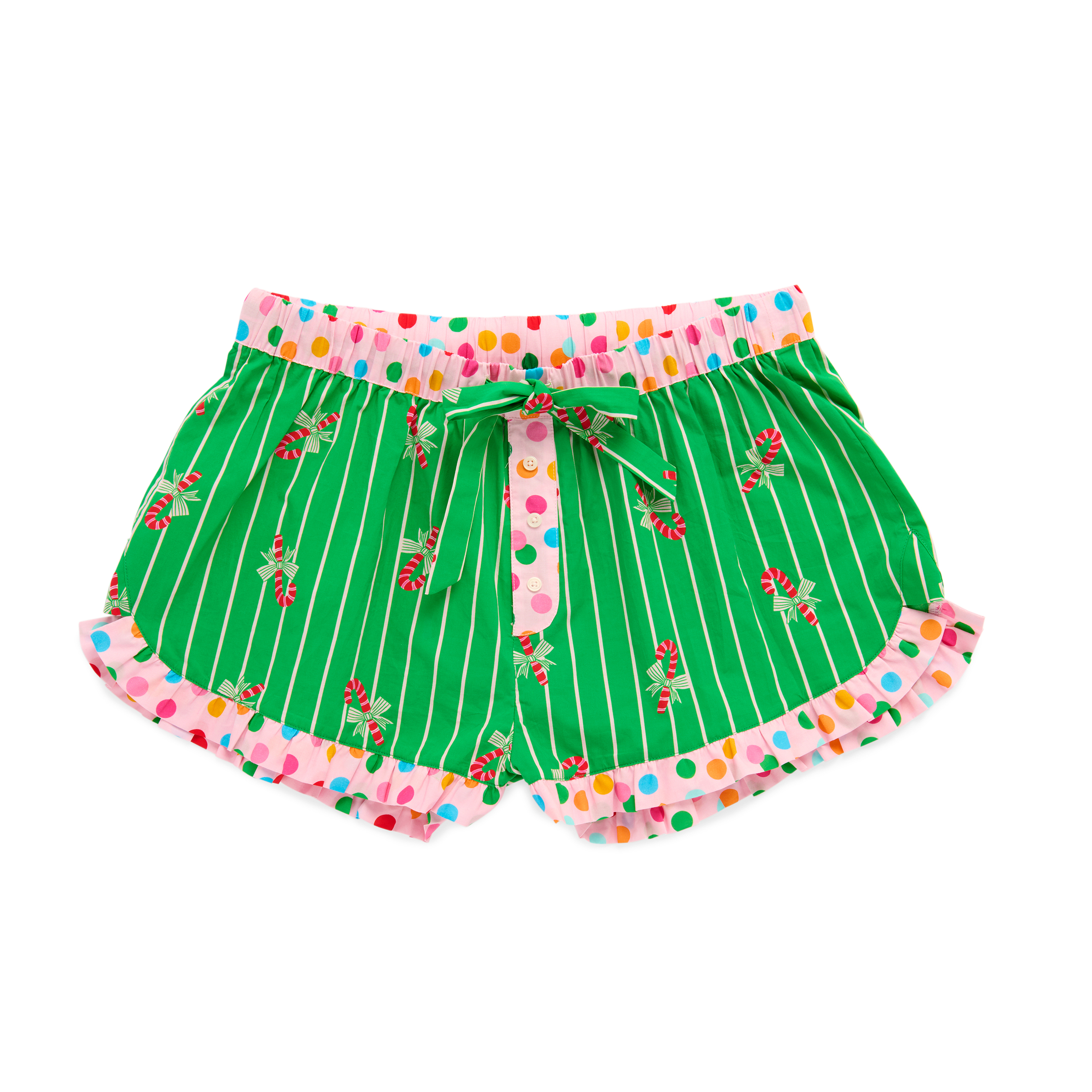 Picture of S  CANDY CANE BOXER SHORT,GREEN