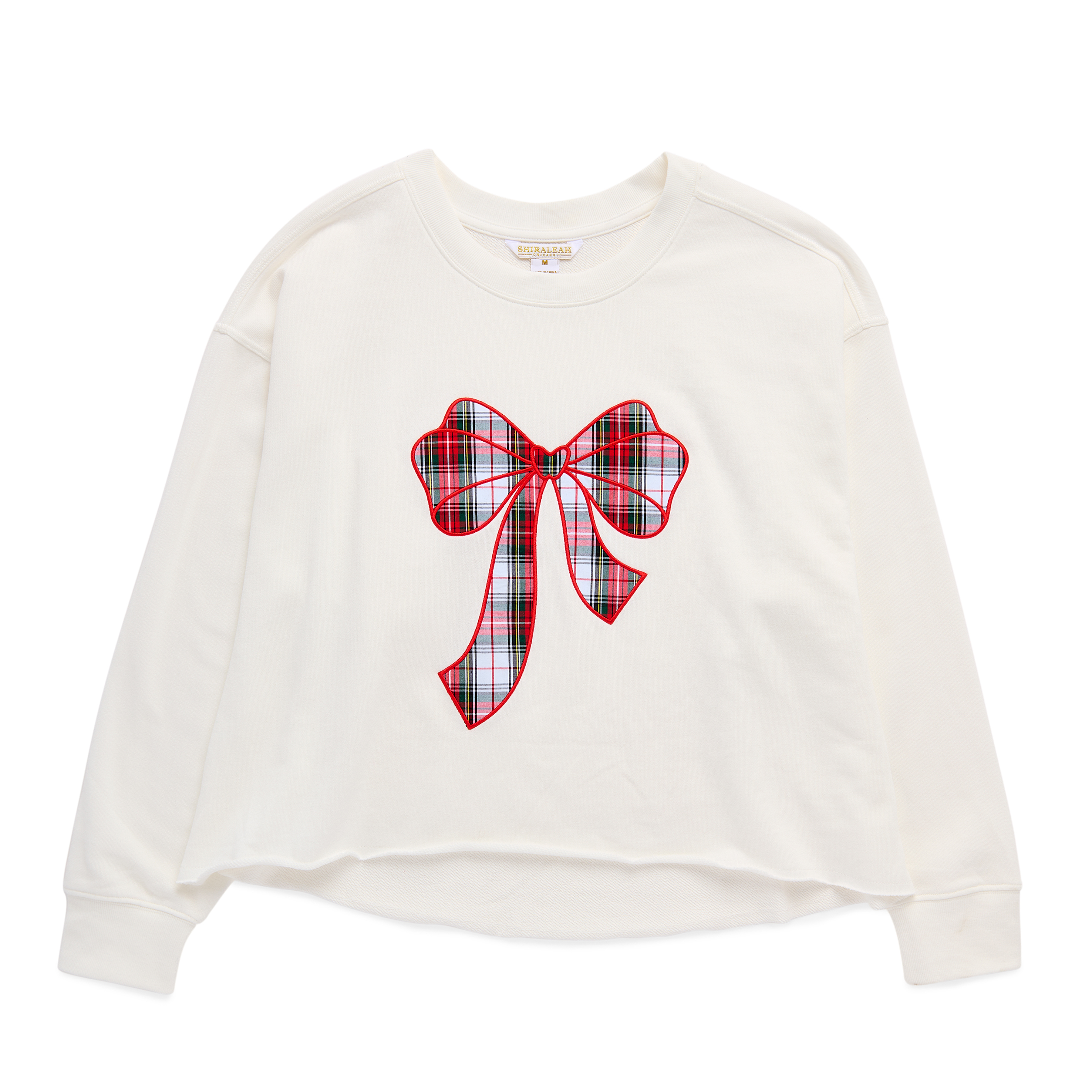 Picture of ASST/8 TARTAN BOW LOUNGE SWEATSHIRTS,IVORY