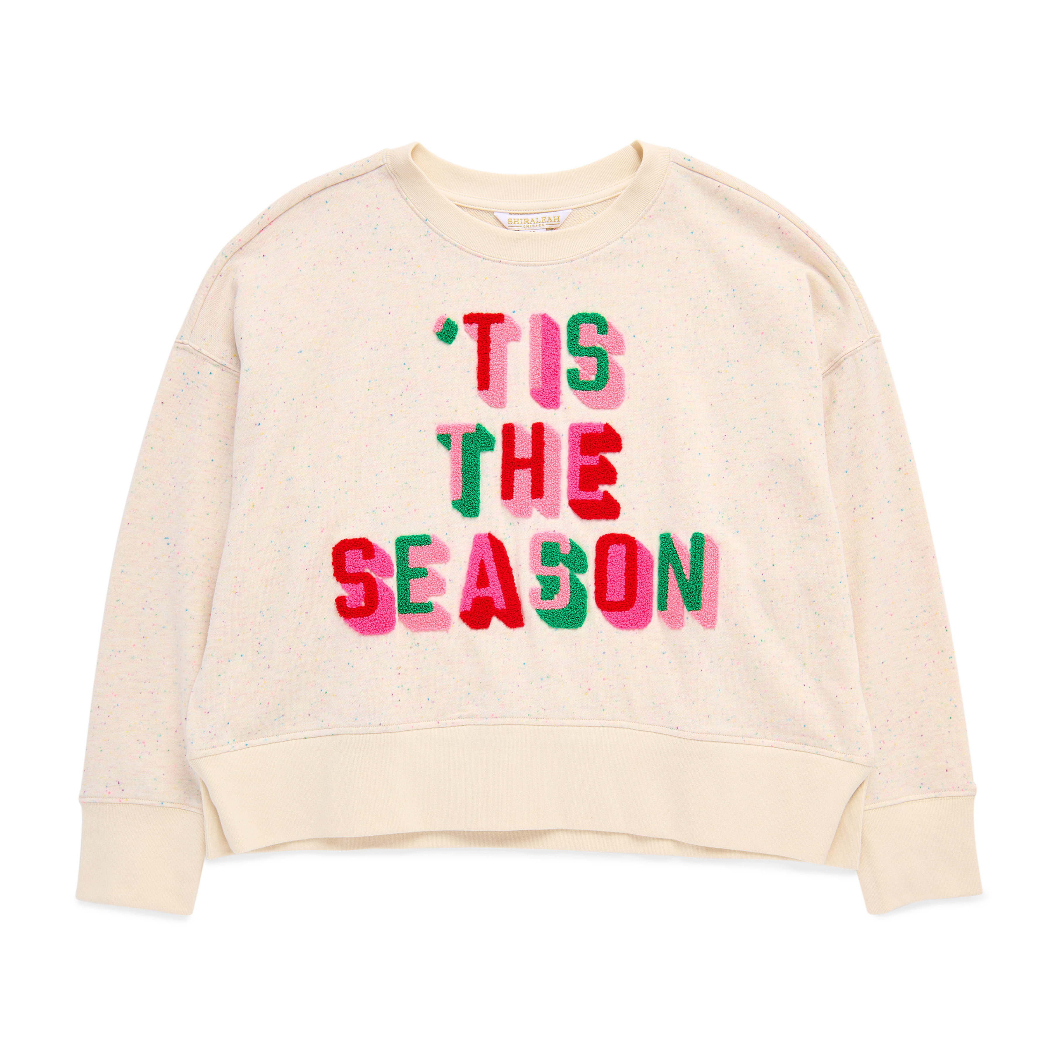 Picture of L "TIS THE SEASON" RELAXED SWEATSHIRT,CREAM