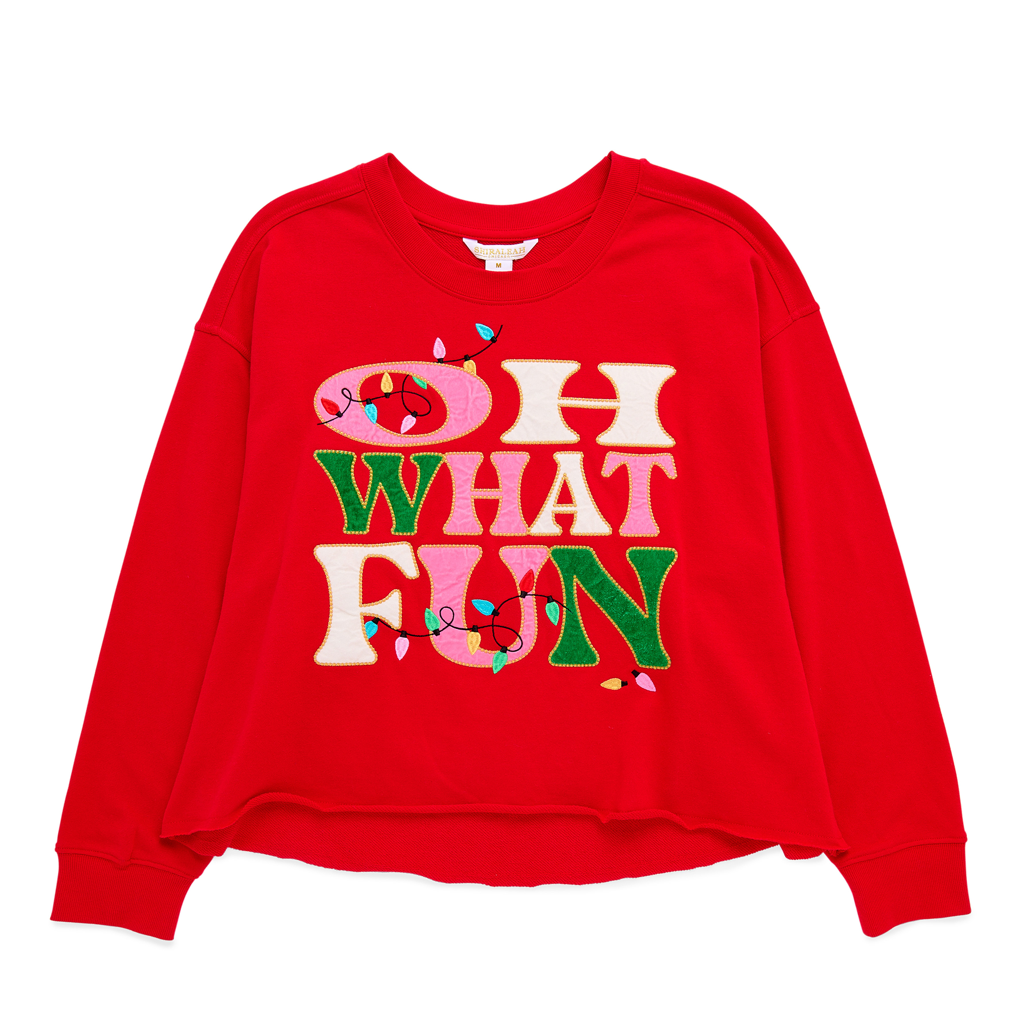 Picture of ASST/8 "OH WHAT FUN" LOUNGE SWEATSHIRTS,RED