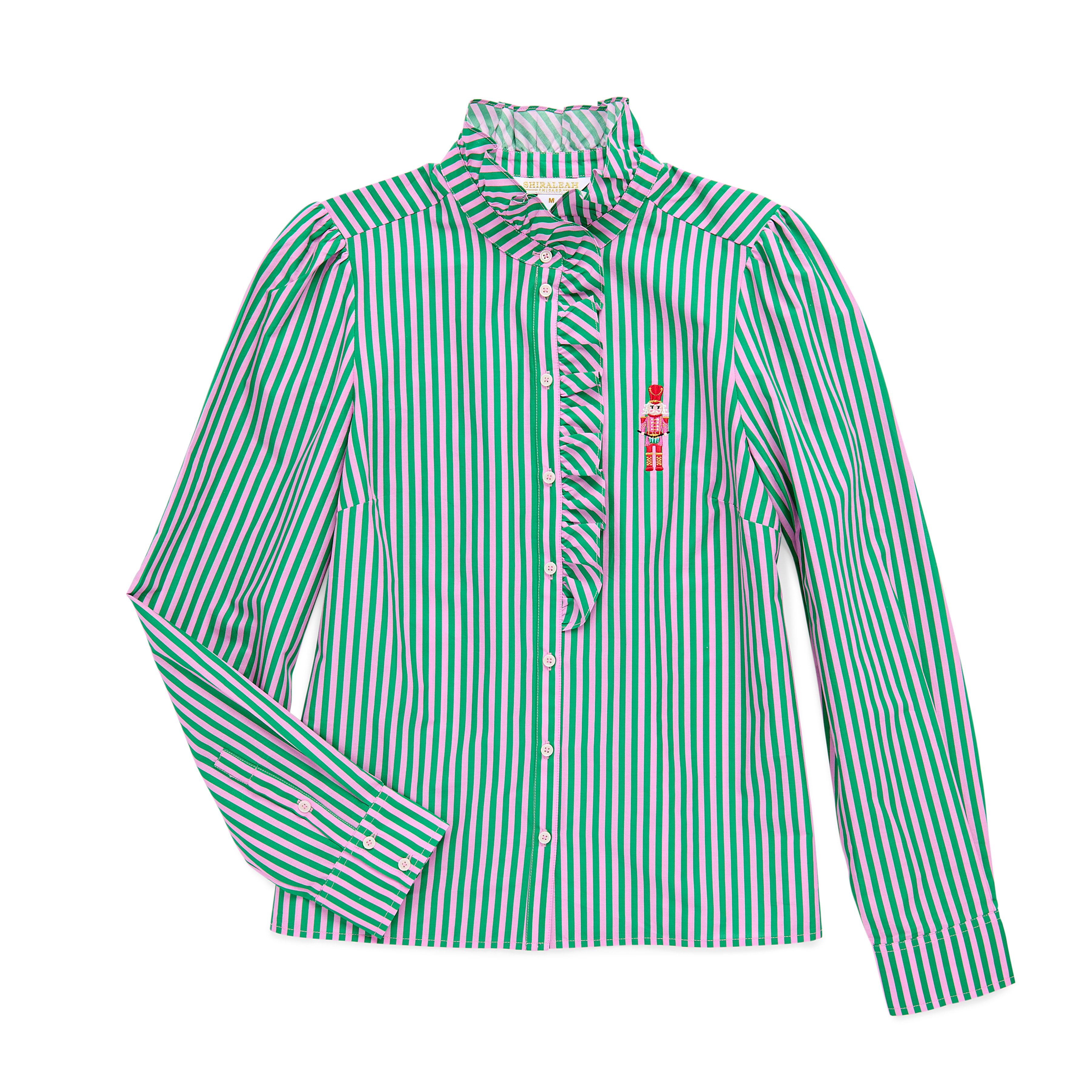 Picture of ASST/8 NUTCRACKER RUFFLE BLOUSES,GREEN