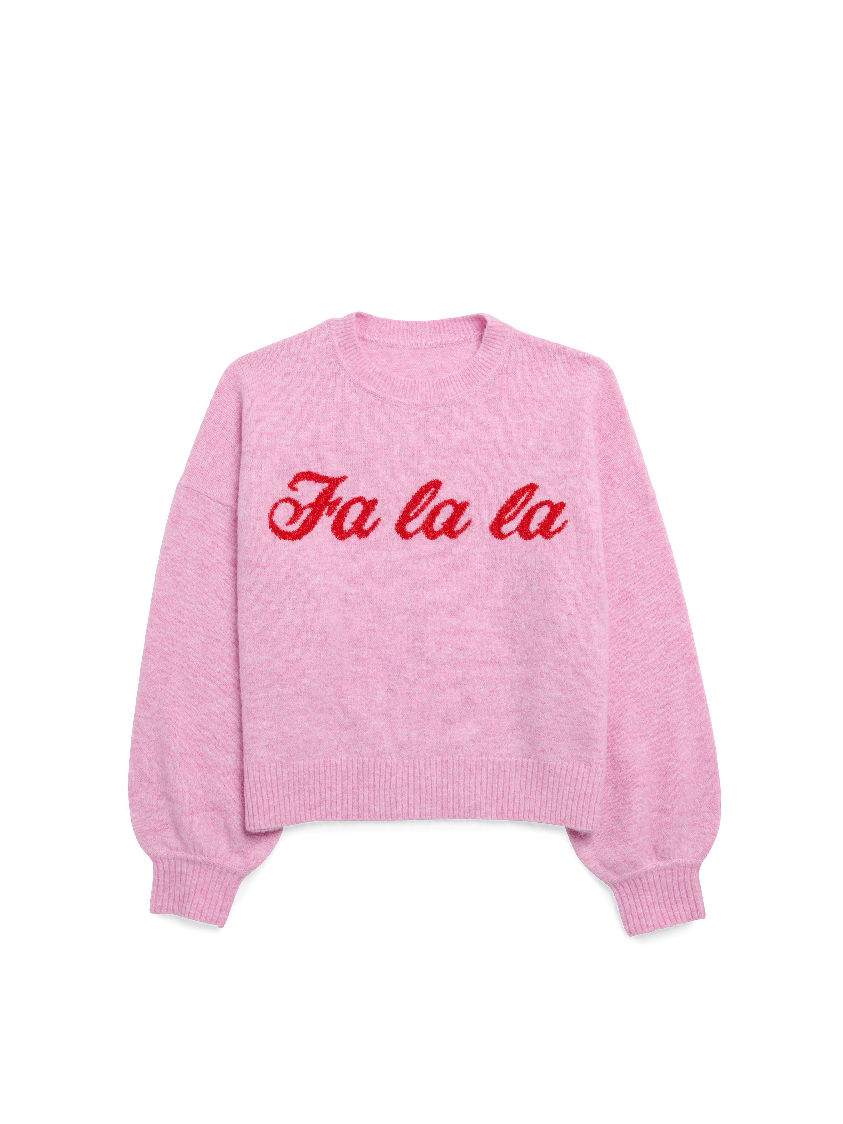 Picture of S  "FA LA LA" SWEATER,BUBBLEGUM