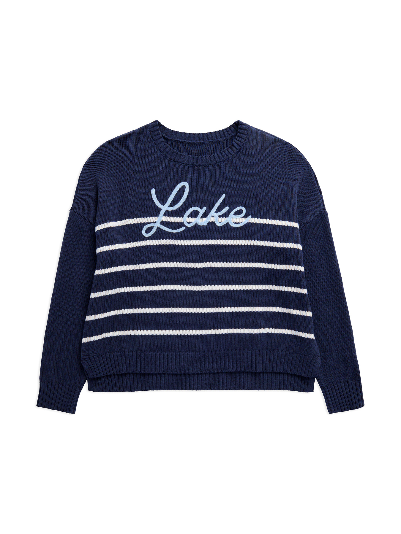 Picture of L "LAKE" RELAXED FIT SWEATER,NAVY