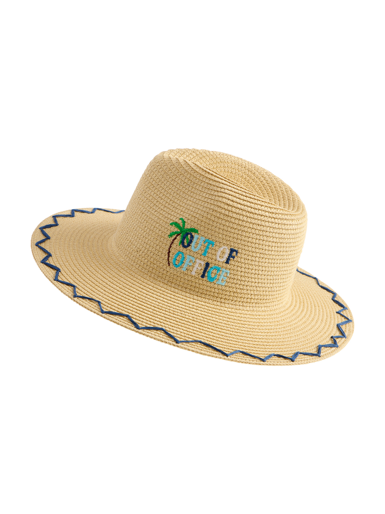 Picture of "OUT OF OFFICE" BRIMMED HAT,NATURAL