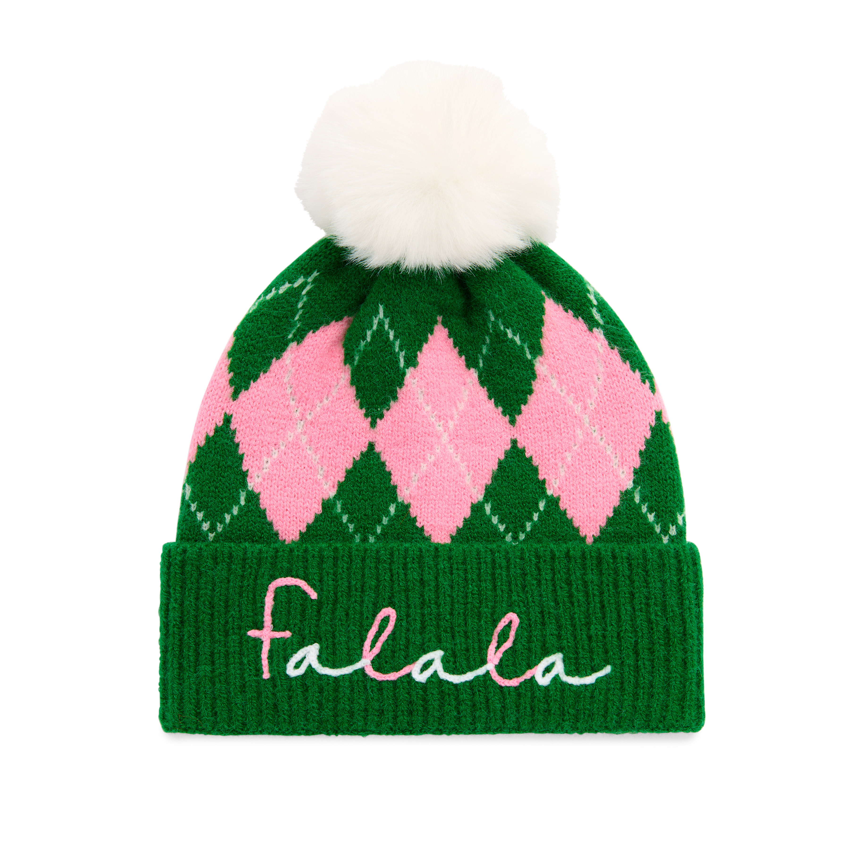 Picture of FA LA LA ARGYLE BEANIE,GREEN