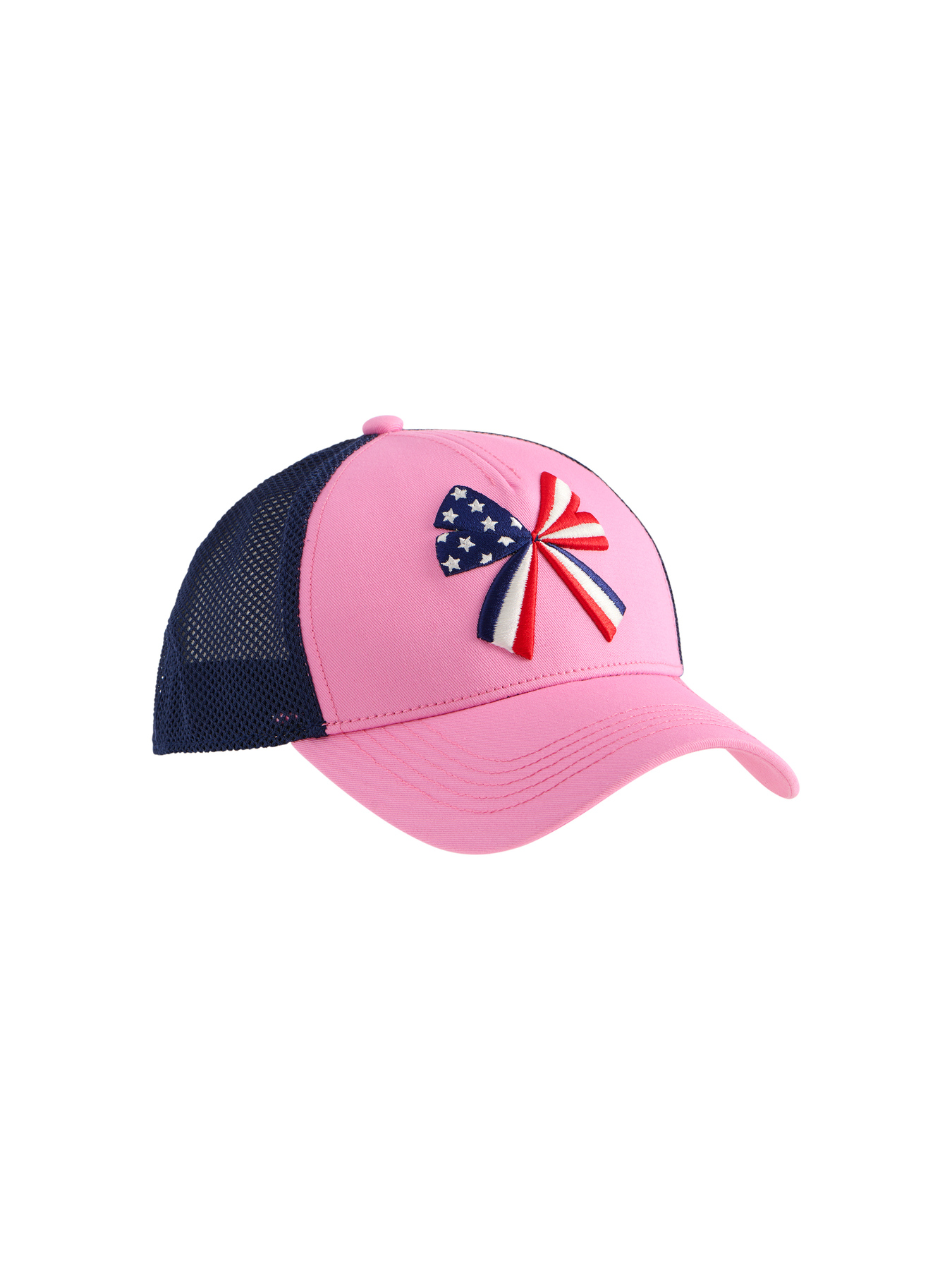 Picture of BOW FLAG TRUCKER HAT,PINK