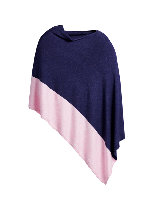 Picture of MADELEINE TRAVEL PONCHO, NAVY