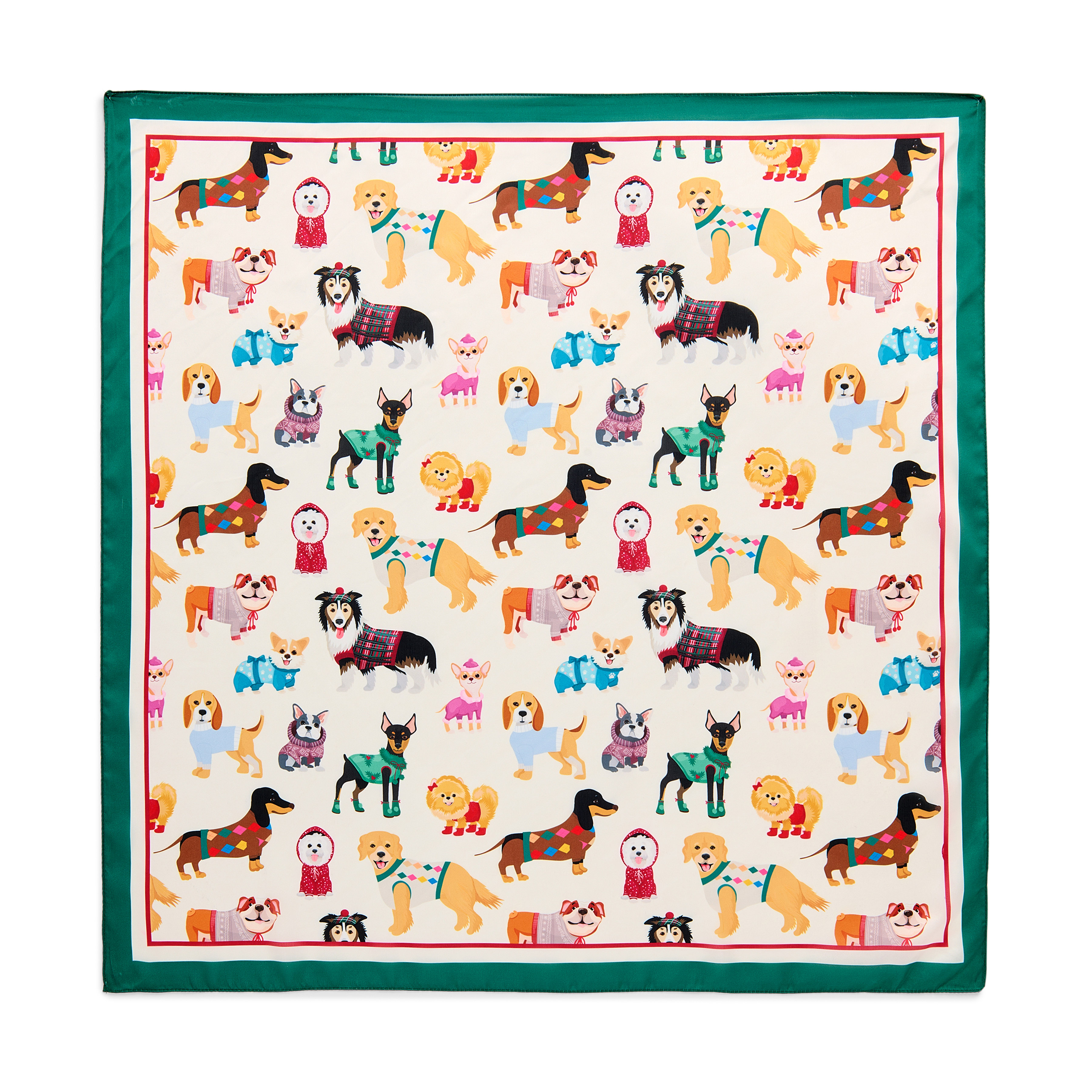 Picture of DOGGIES SQUARE SCARF,IVORY