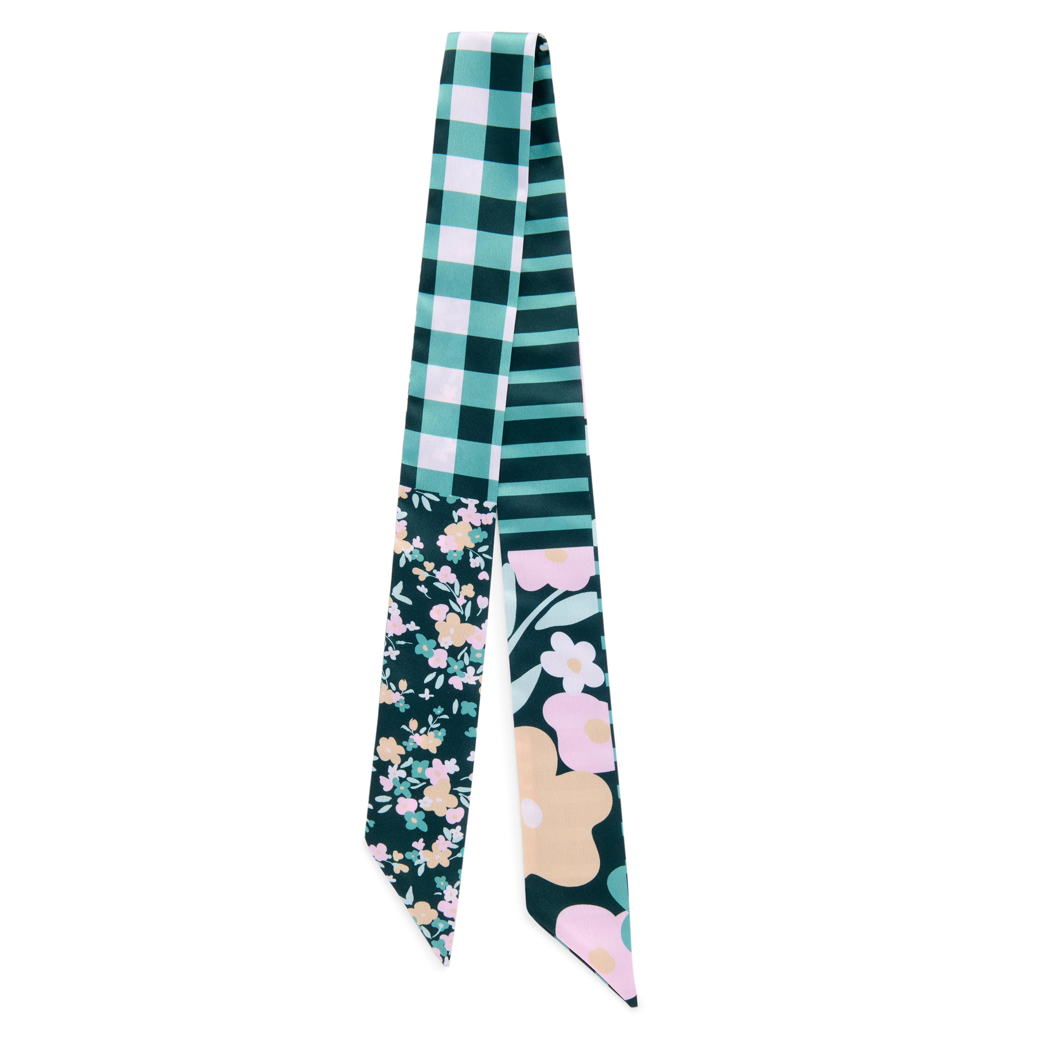 Picture of FLORAL TWILLY SCARF,GREEN