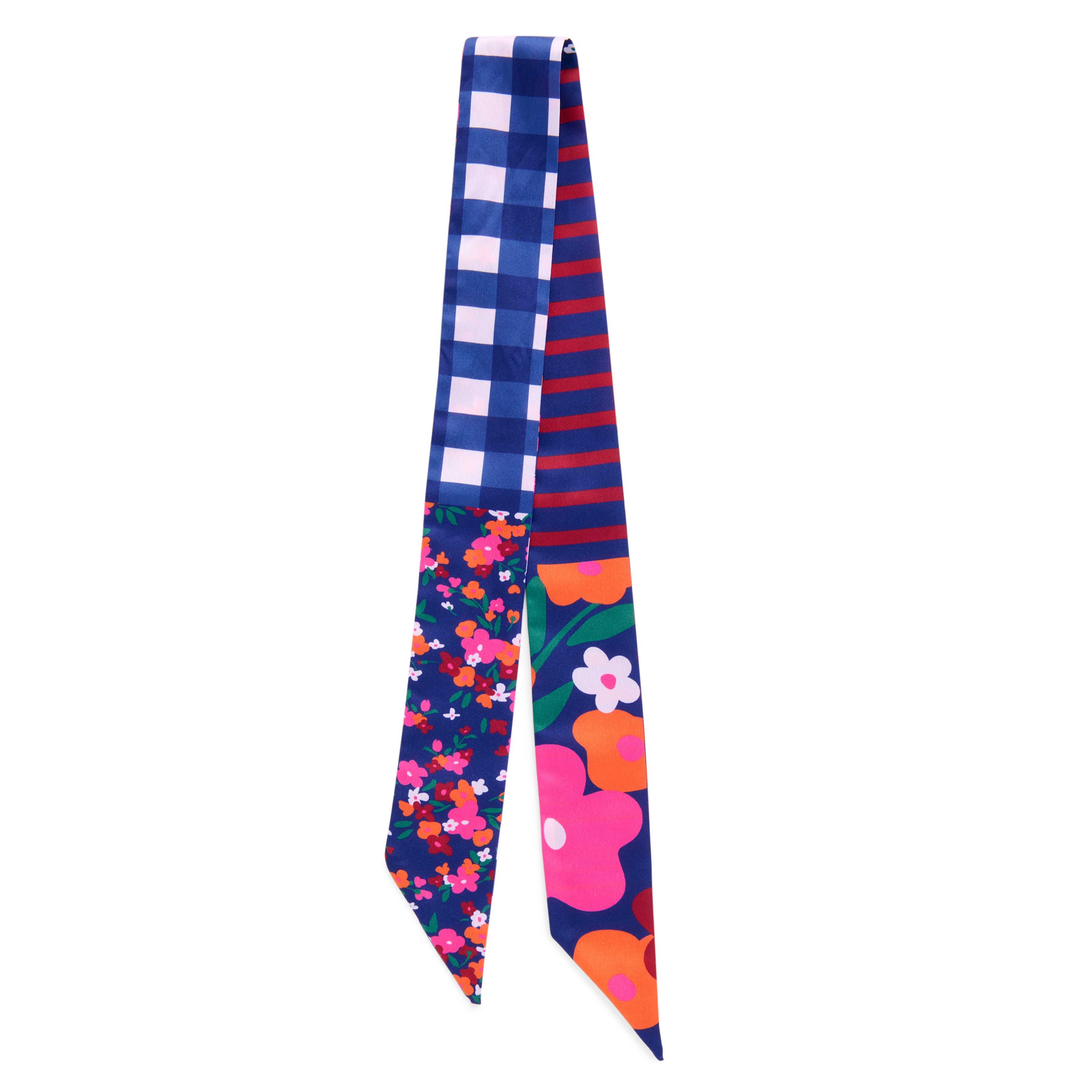 Picture of FLORAL TWILLY SCARF,NAVY