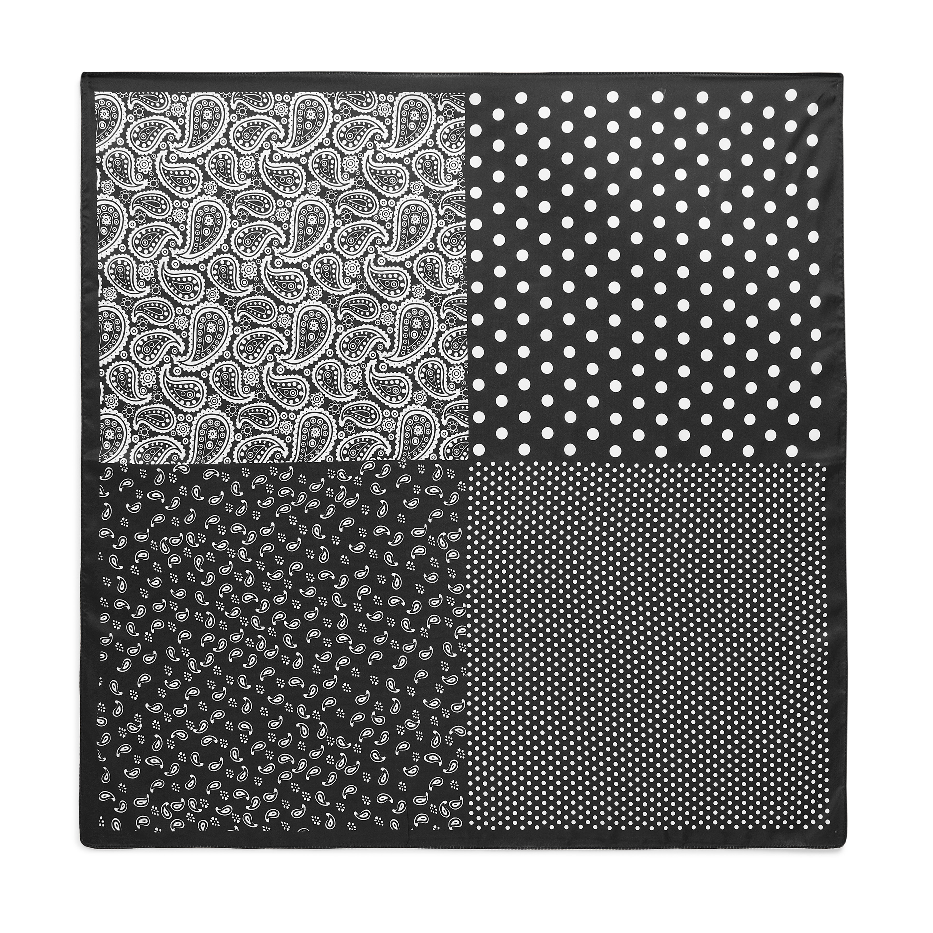 Picture of PAISLEY SQUARE SCARF,BLACK