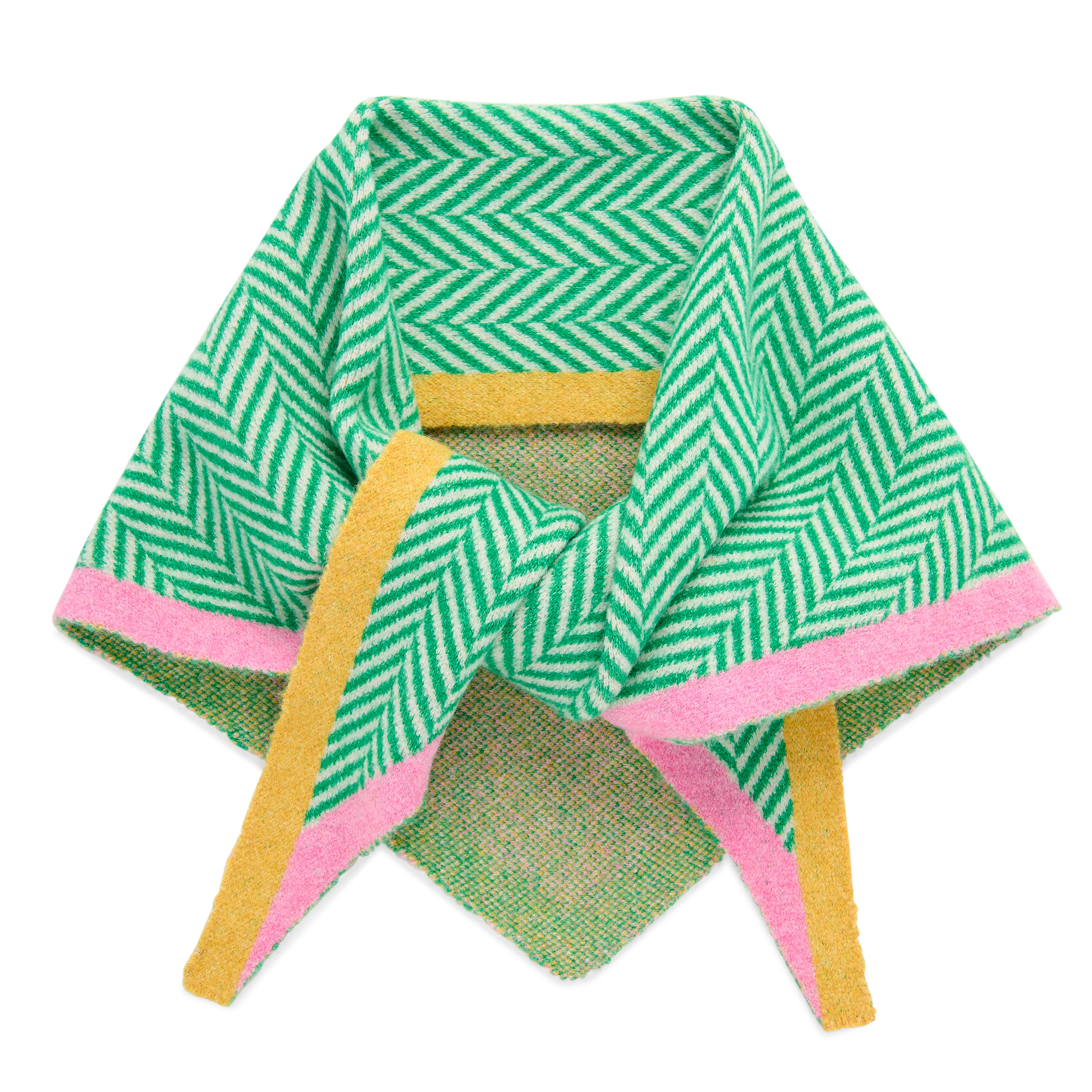 Picture of ZIGGY TRIANGLE SCARF,GREEN