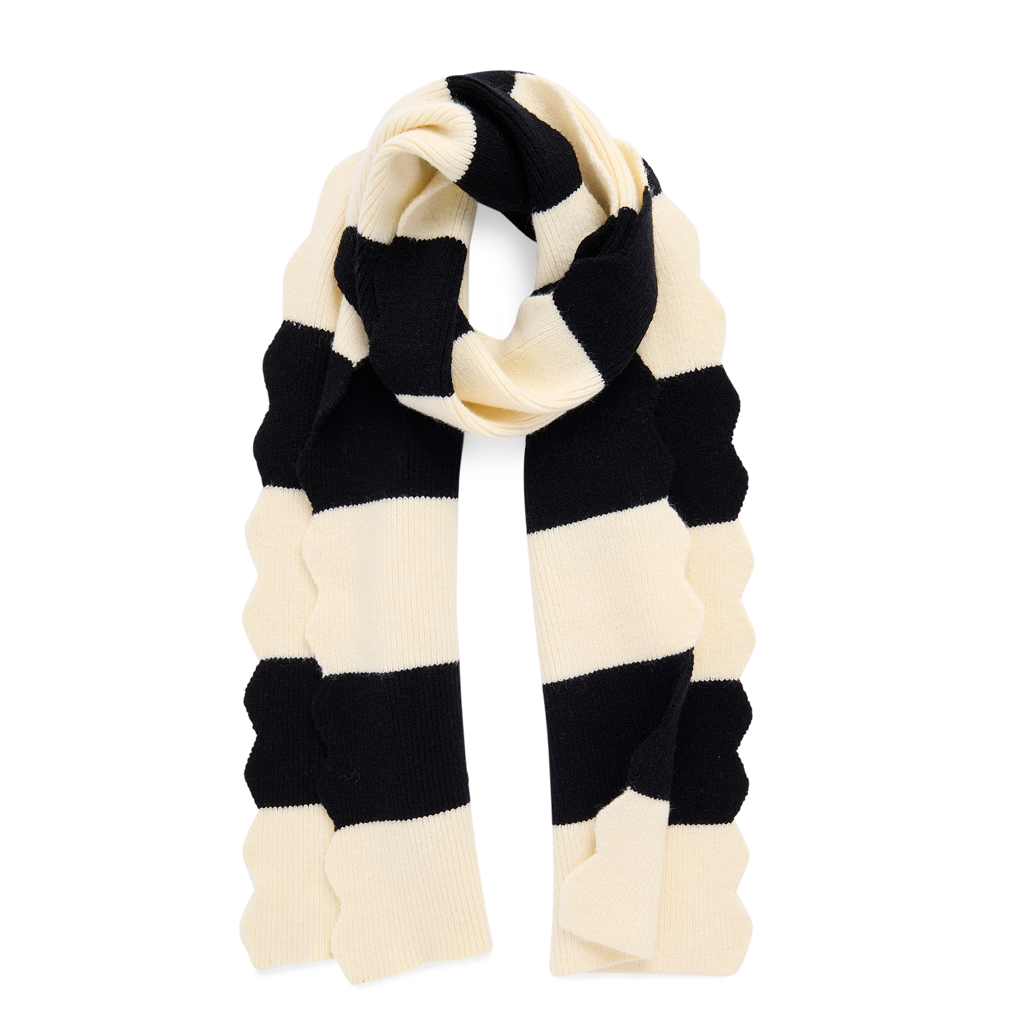 Picture of SCALA STRIPED SCARF,BLACK