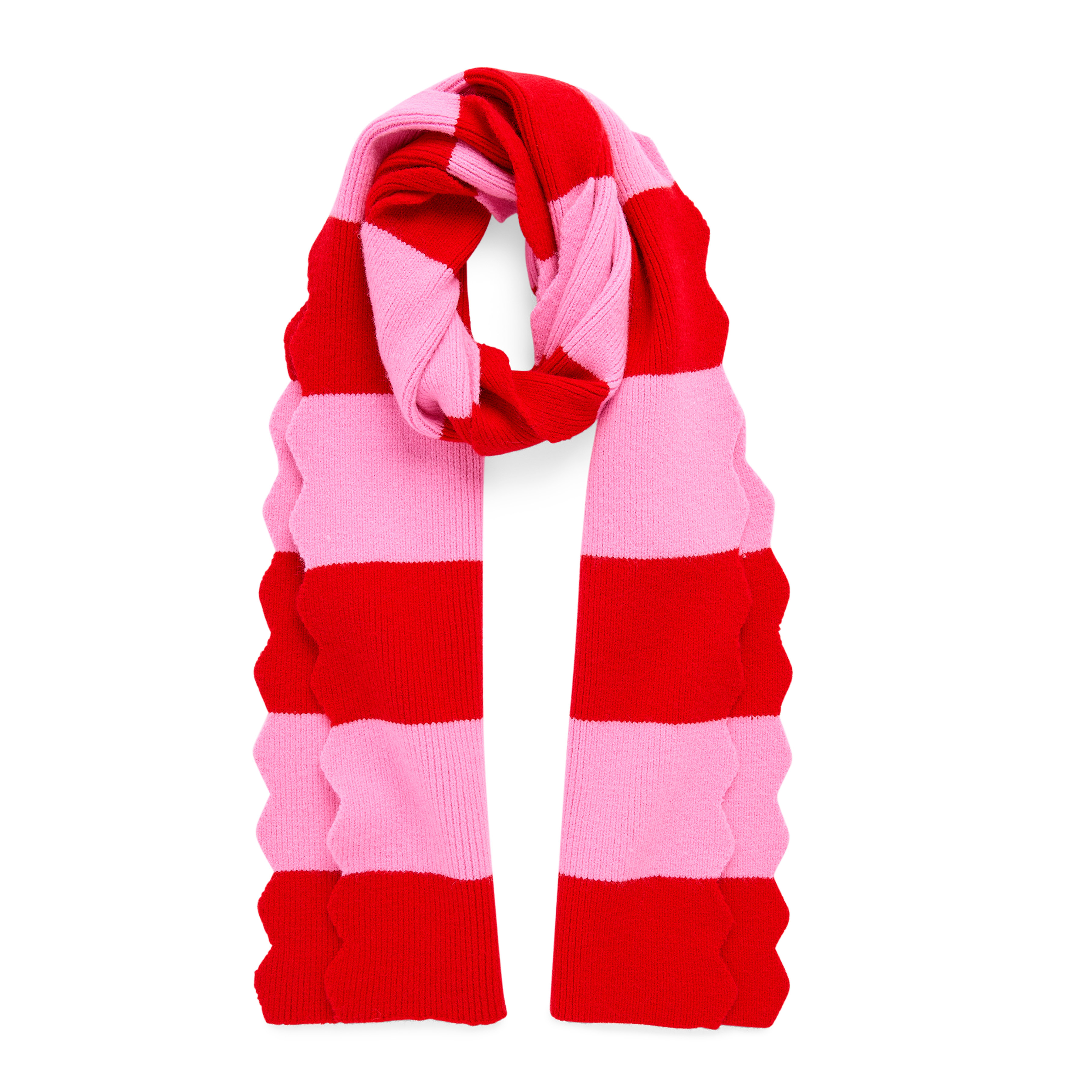 Picture of SCALA STRIPED SCARF,RED