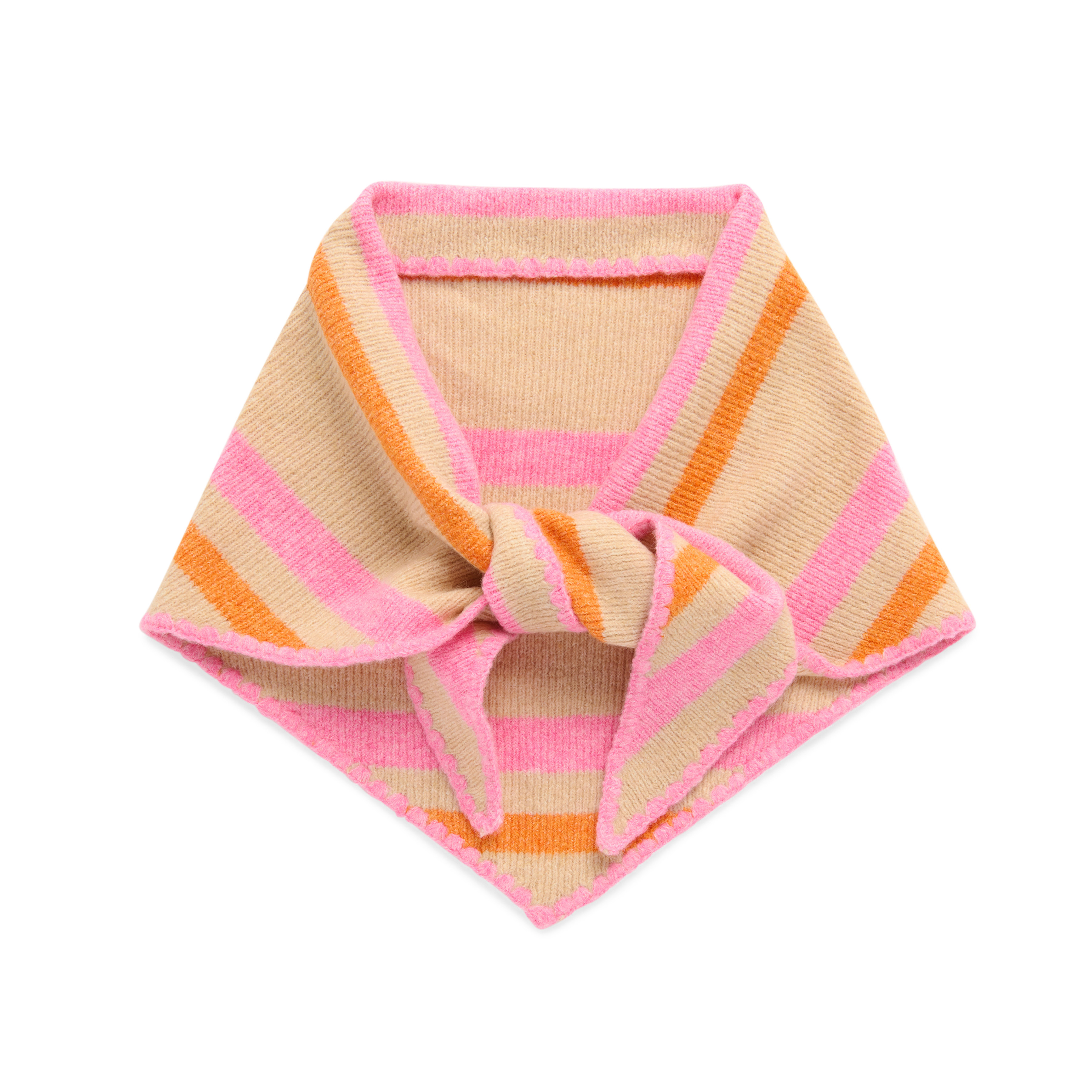 Picture of JOY SMALL TRIANGLE SCARF,TAN