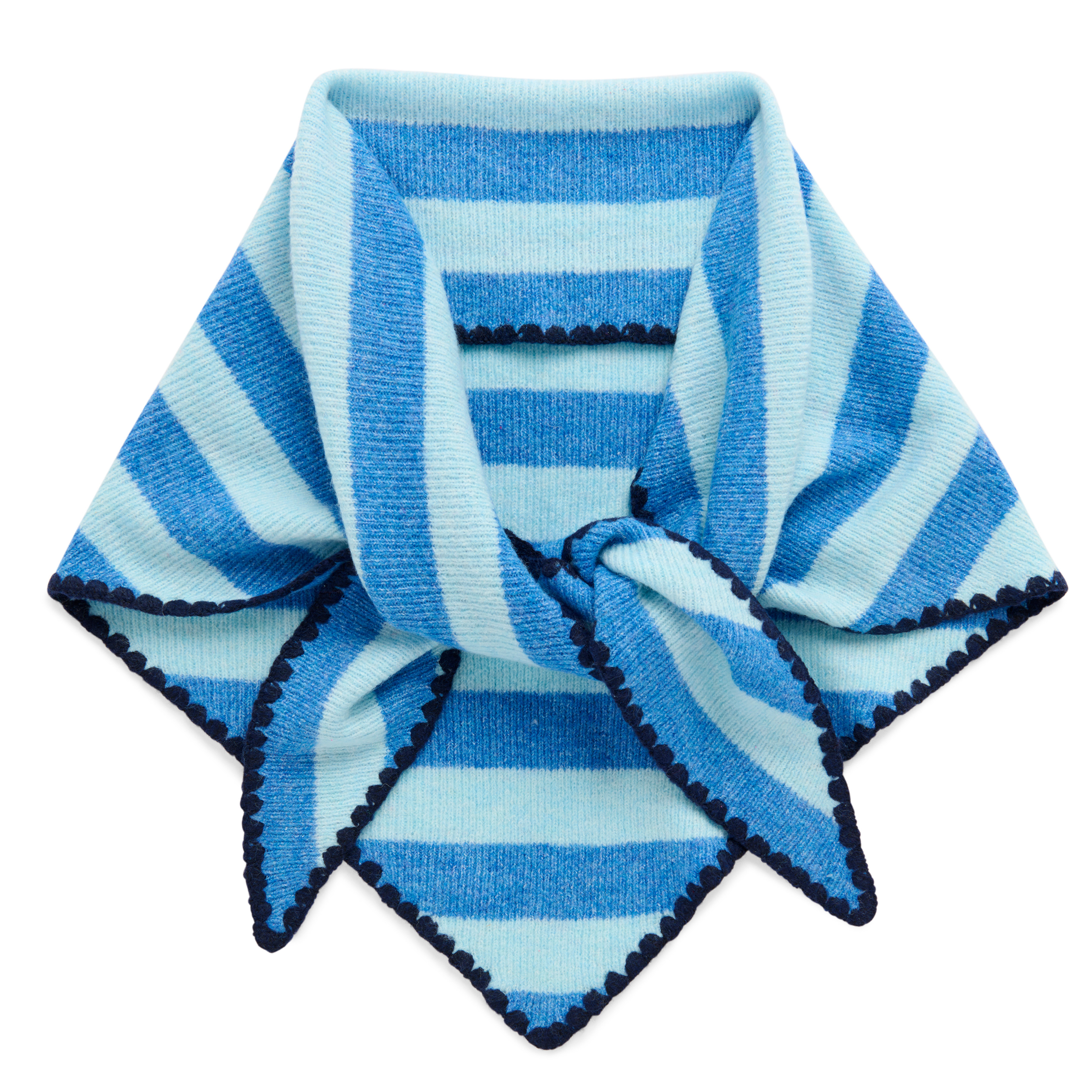 Picture of JOY LARGE TRIANGLE SCARF,BLUE