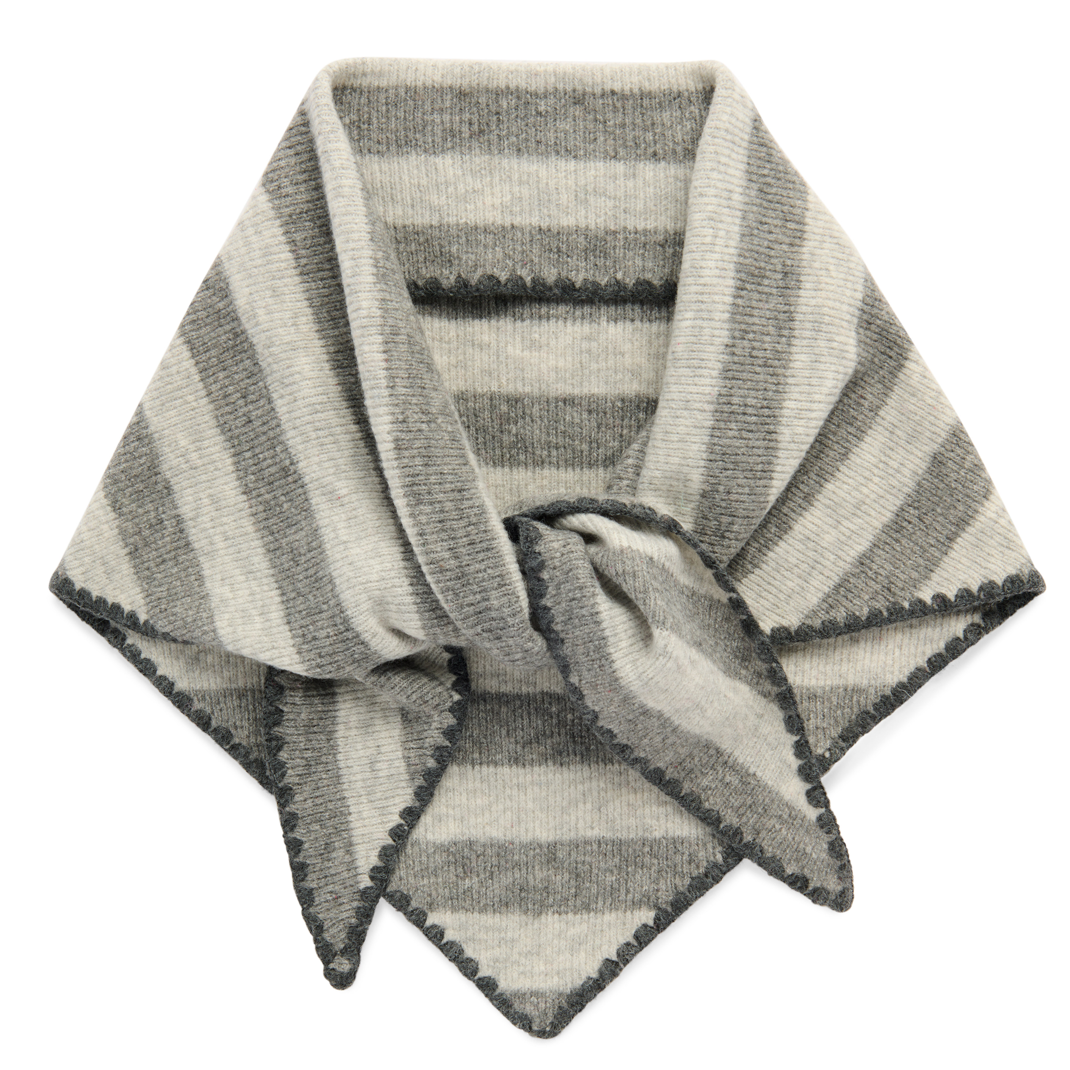 Picture of JOY LARGE TRIANGLE SCARF,GREY