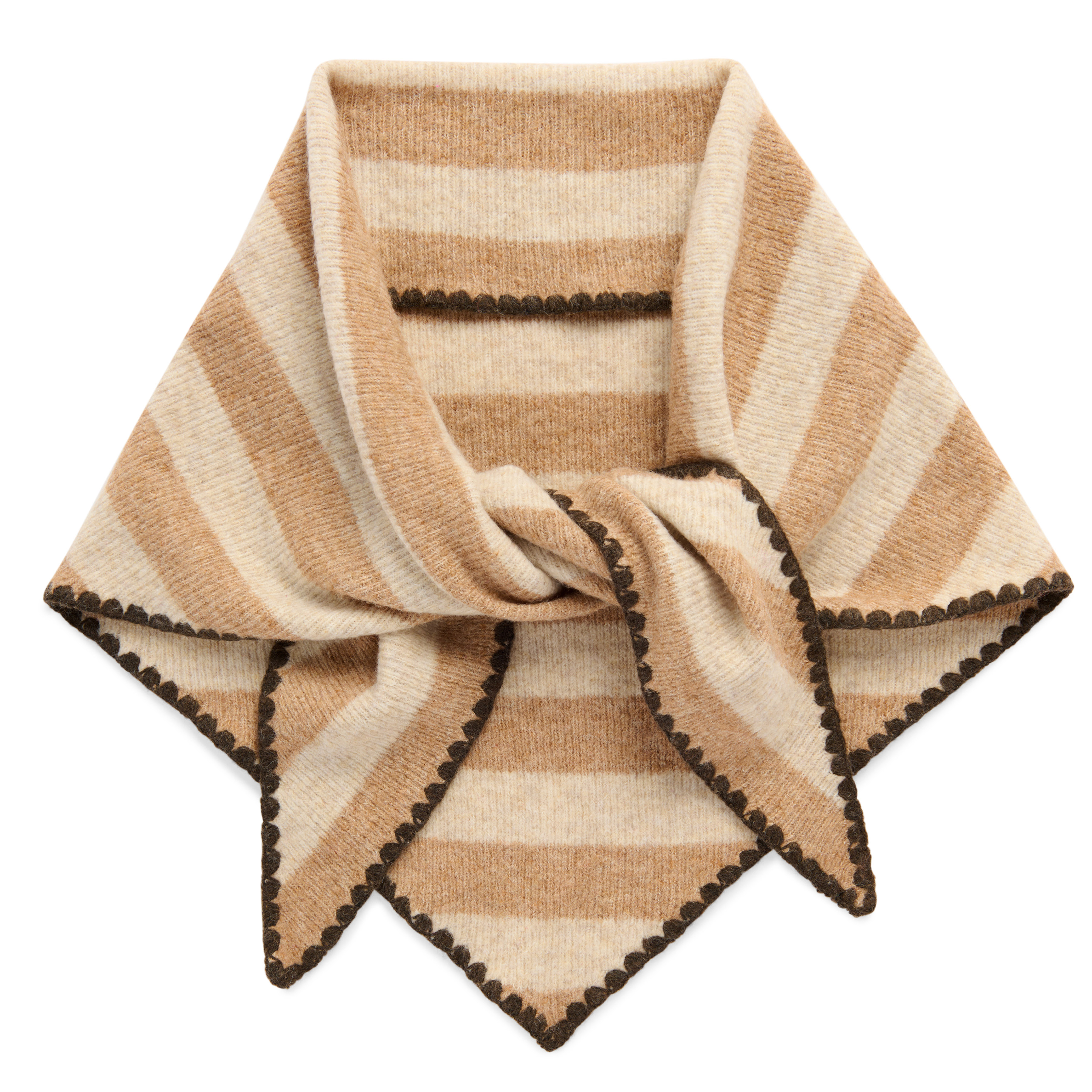Picture of JOY LARGE TRIANGLE SCARF,OATMEAL