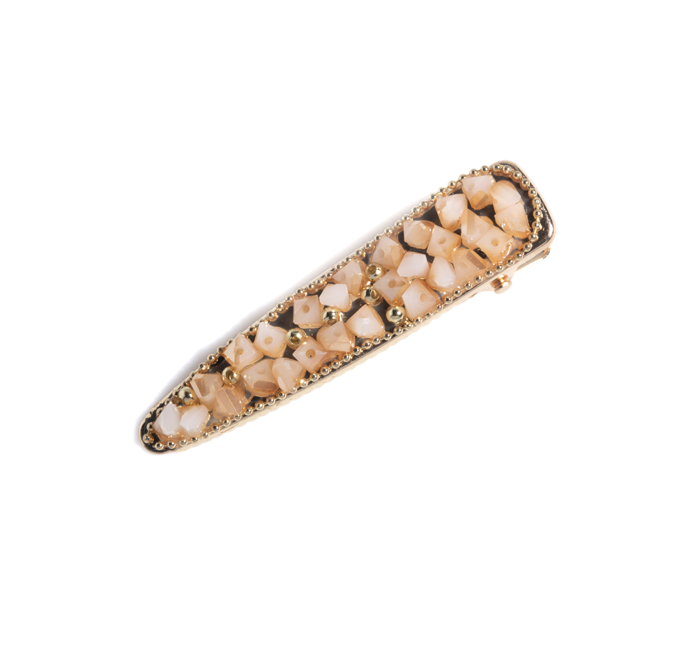 Picture of MATTE RHINESTONE HAIR CLIP,BL