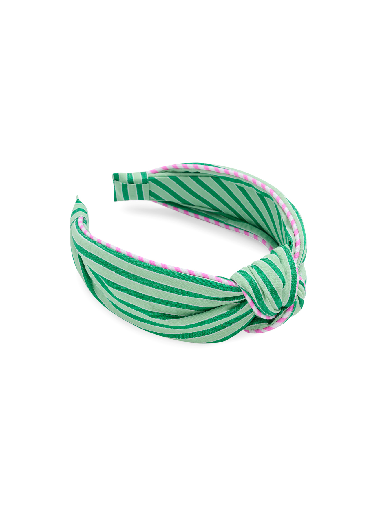 Picture of STRIPE KNOTTED HEADBAND,GREEN