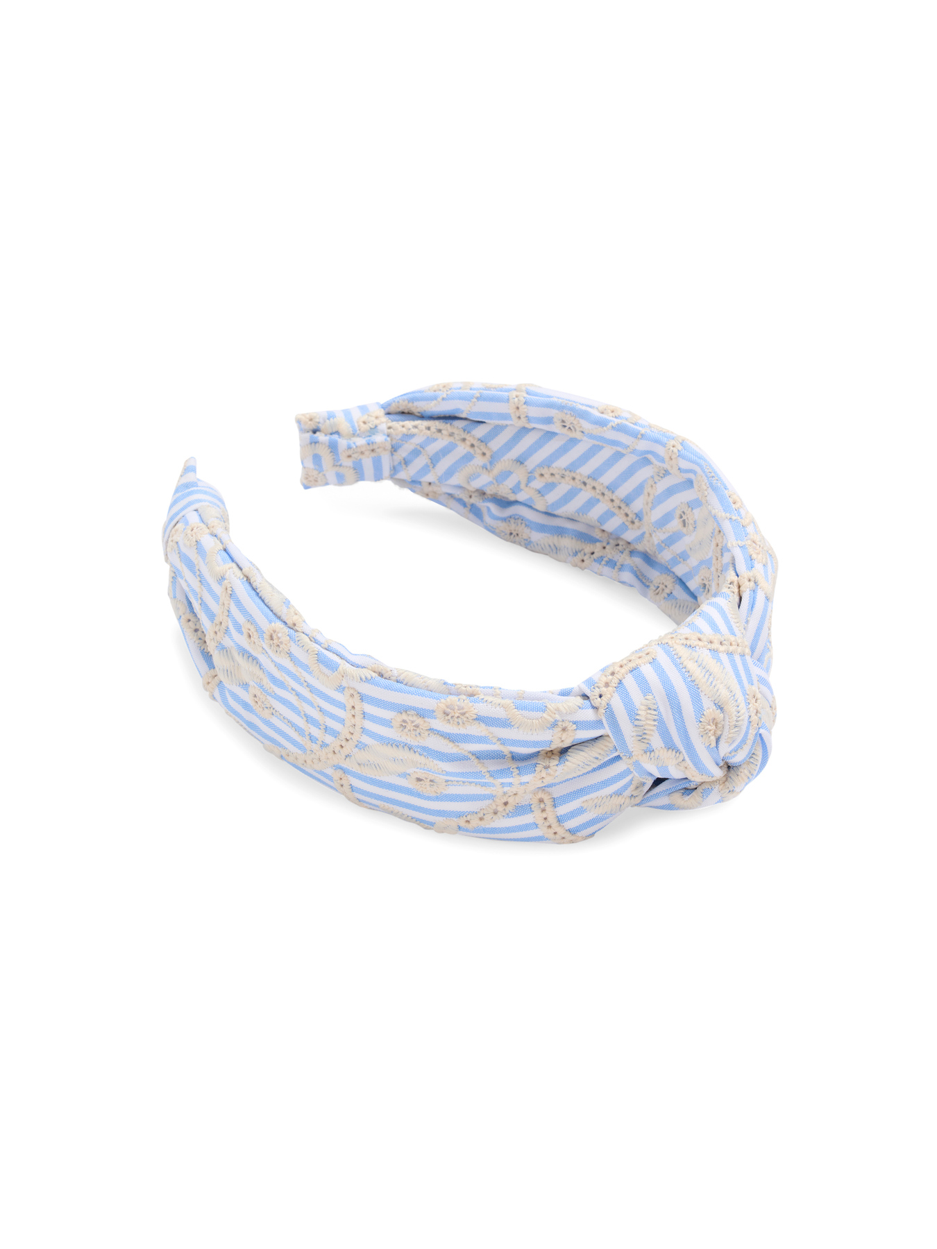 Picture of EYELET STRIPED HEADBAND,BLUE