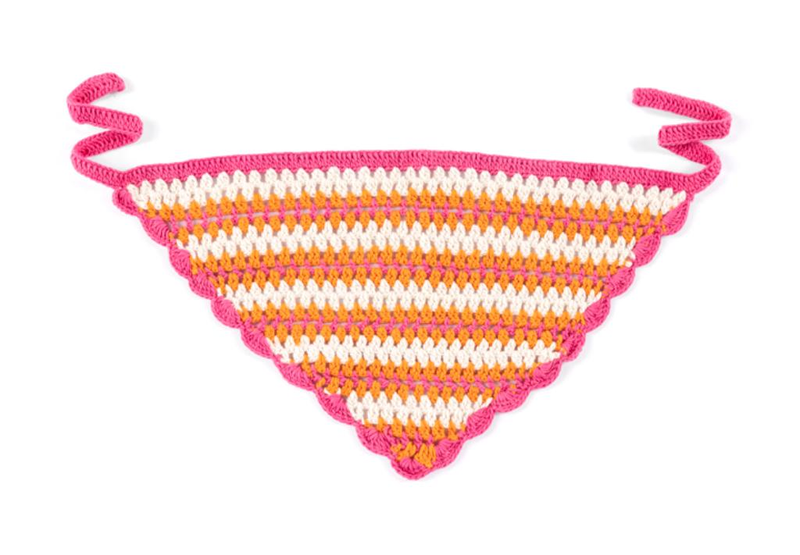 Picture of LUNA STRIPE CROCHET HEADSCARF