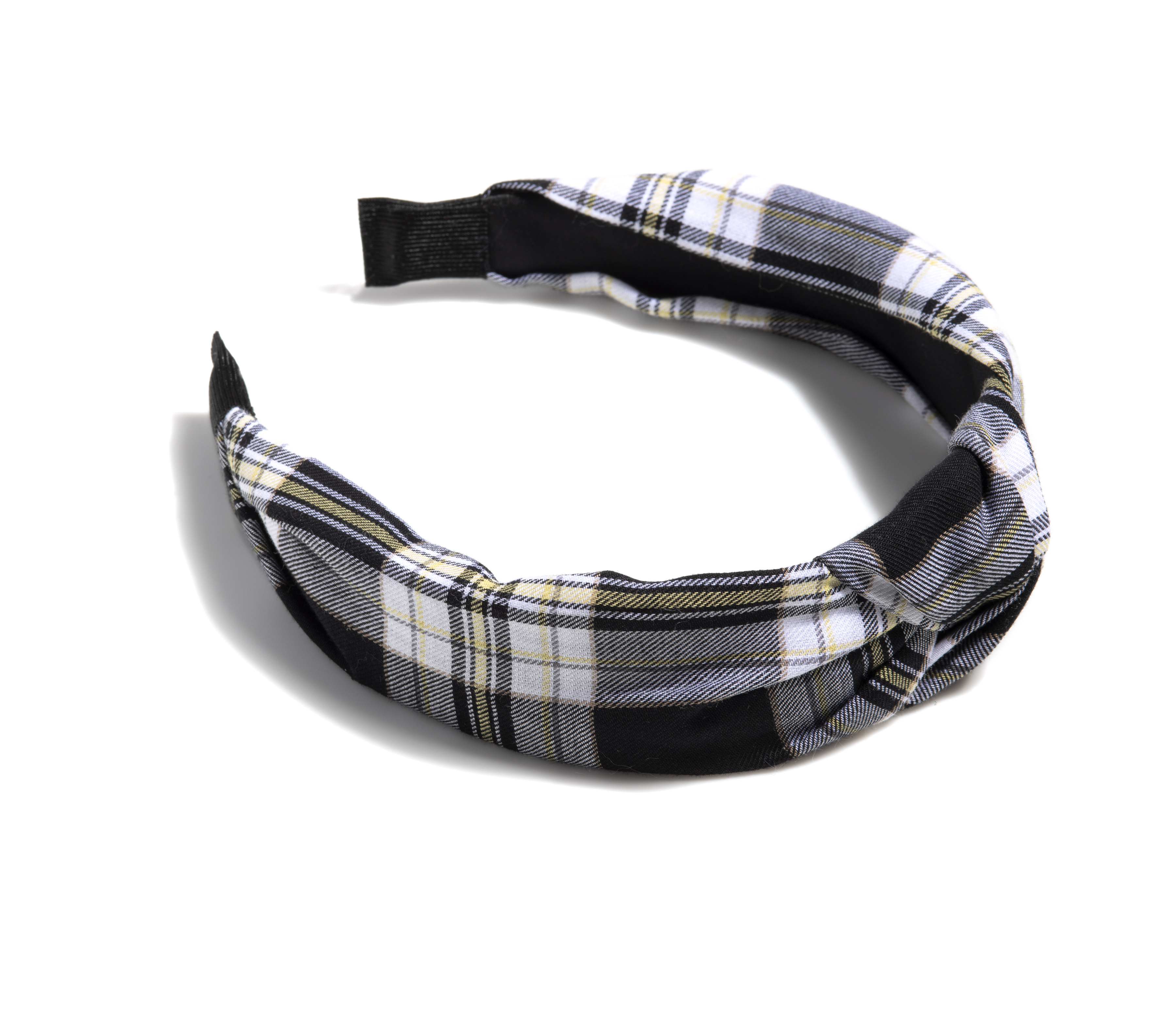 Picture of KNOTTED PLAID HDBAND,BLACK