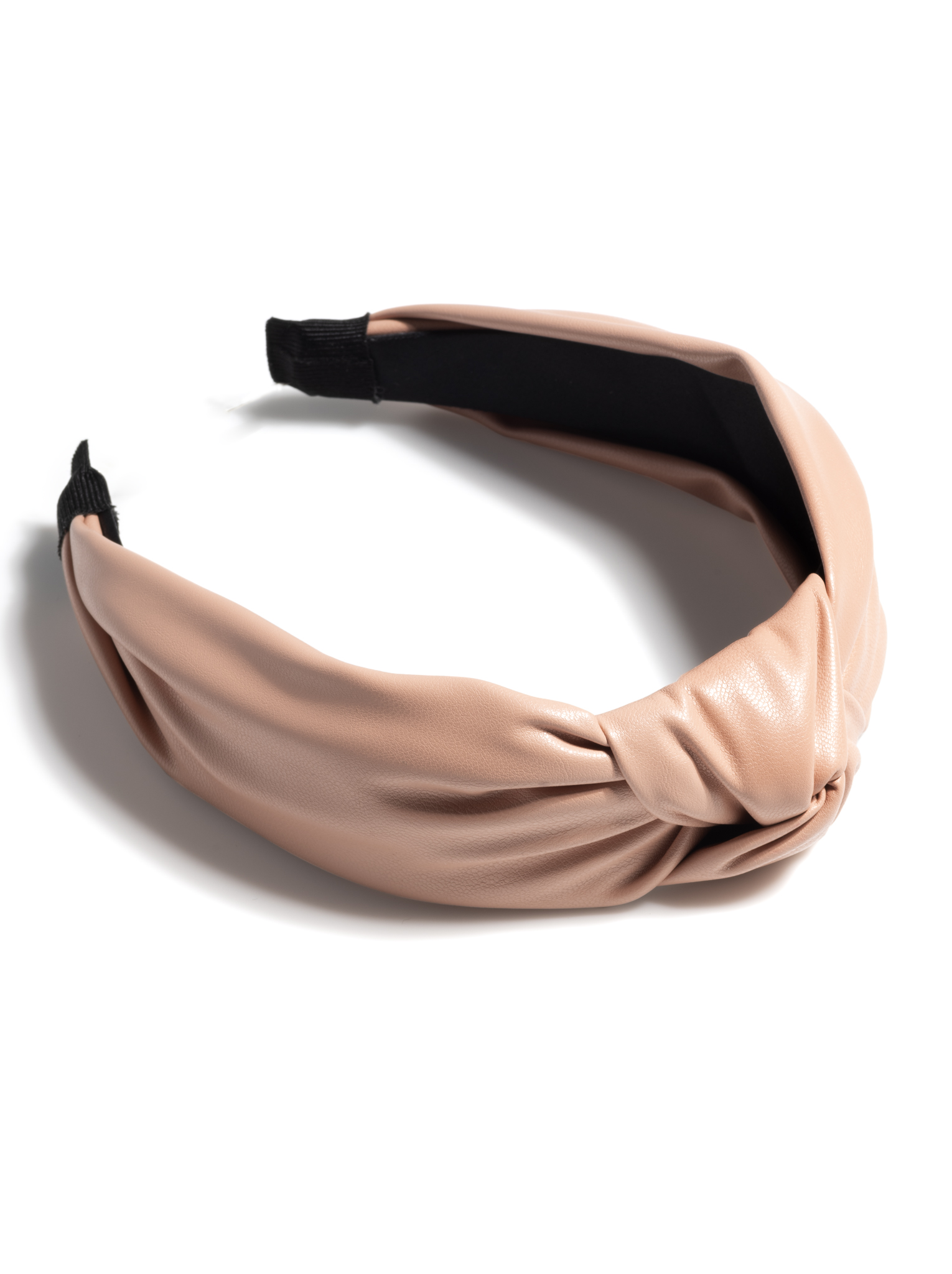 Picture of KNOTTED FAUX LEATHER HEADBAND, BLUSH