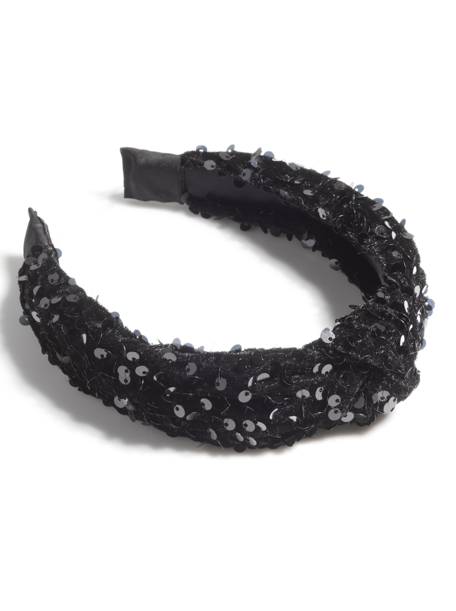 Picture of KNOTTED SEQUINS HEADBAND,BLAC