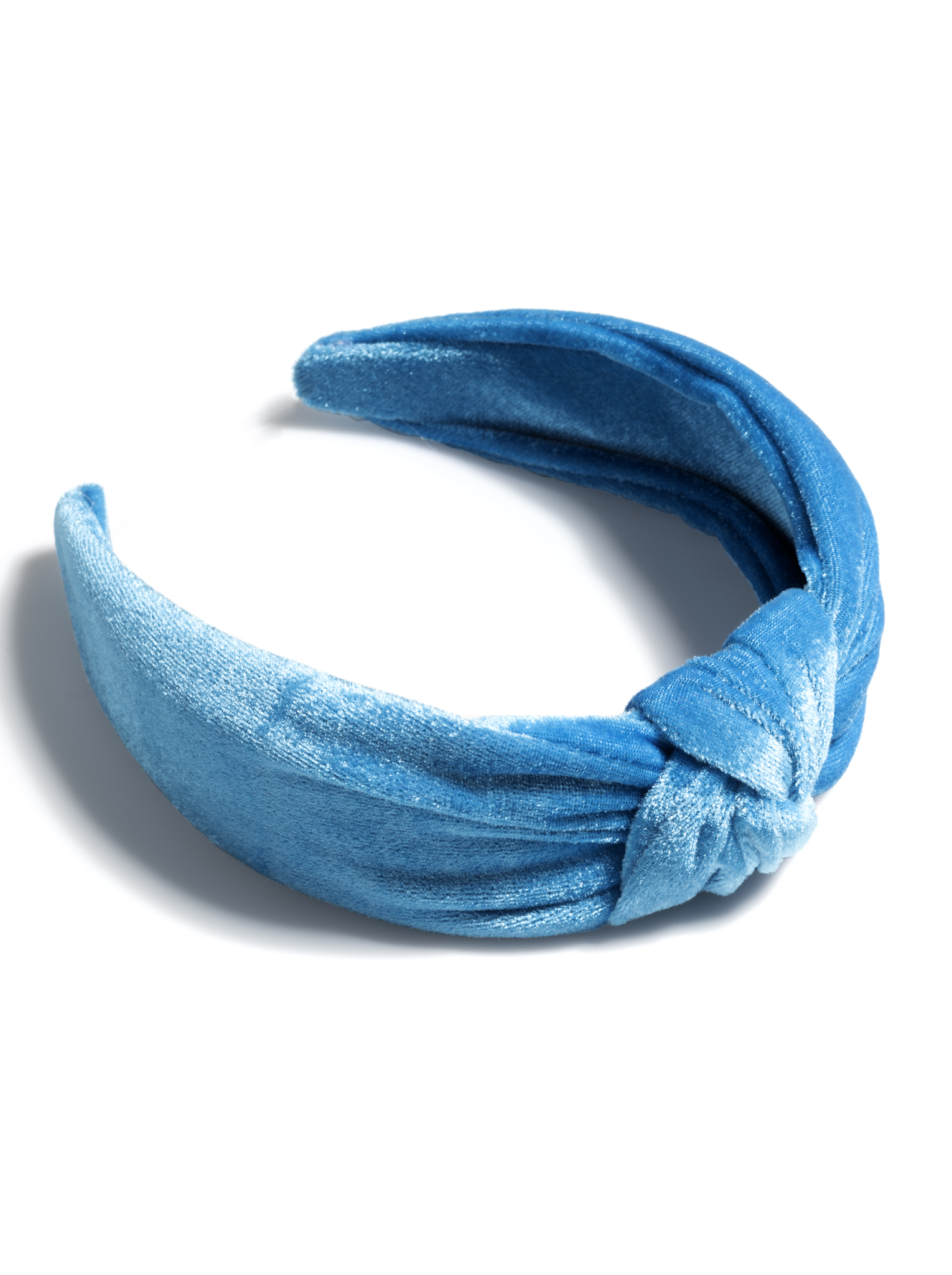 Picture of KNOTTED VELVET HEADBAND,BLUE