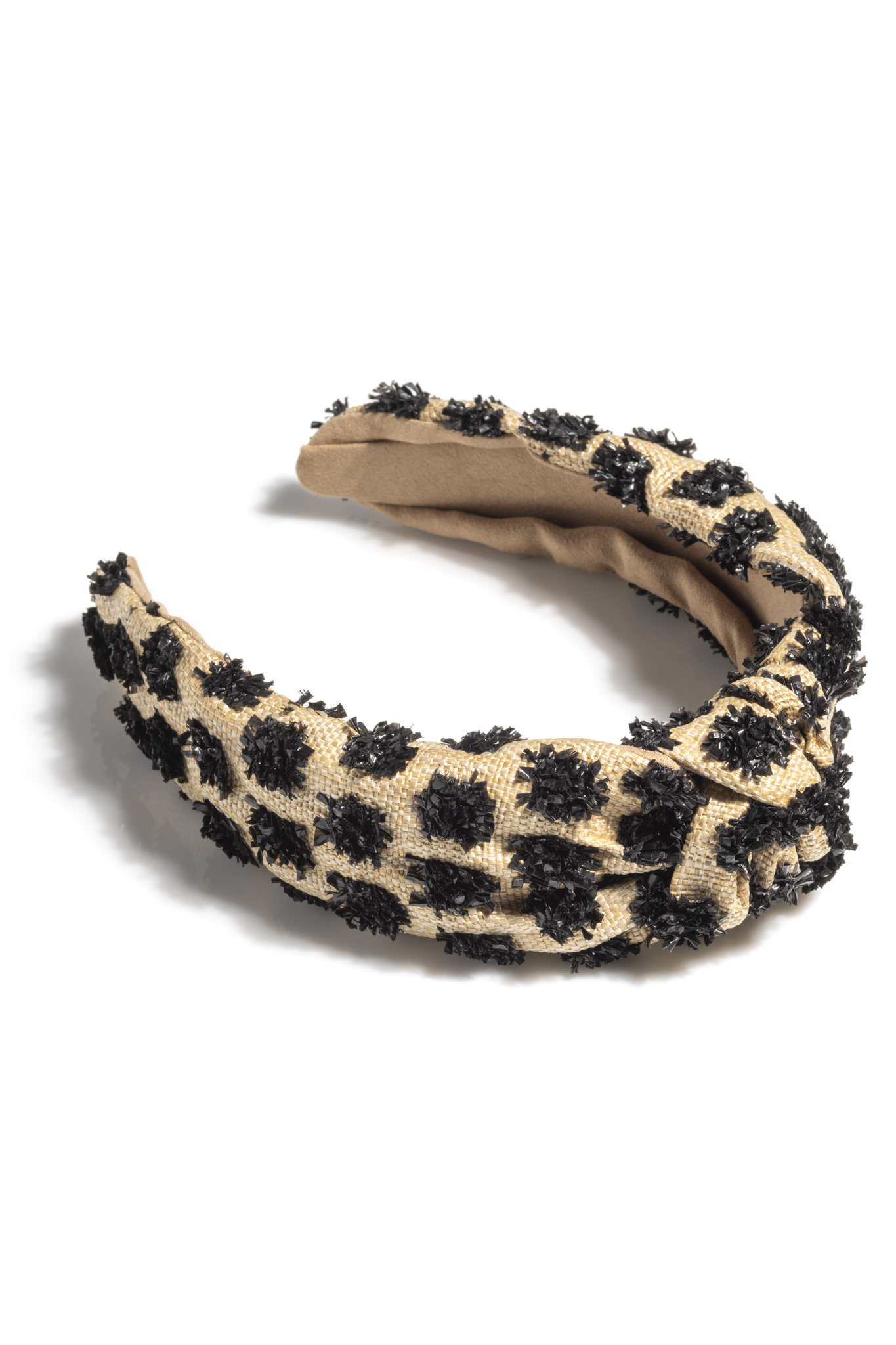 Picture of TUFTED STRAW KNOTTED HEABDAND, BLACK
